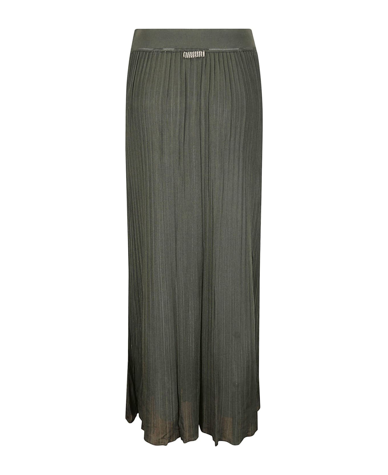 Archiviob Pleated Viscose Skirt - MILITARY スカート