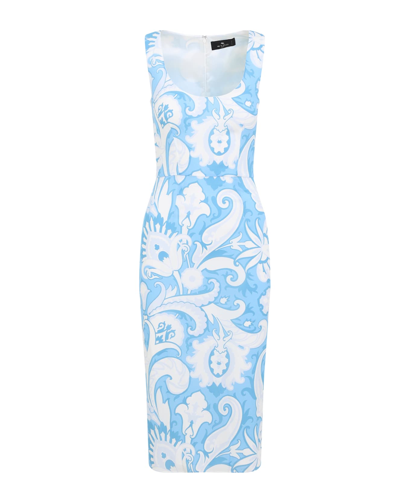 Etro Printed Midi Dress - Blue