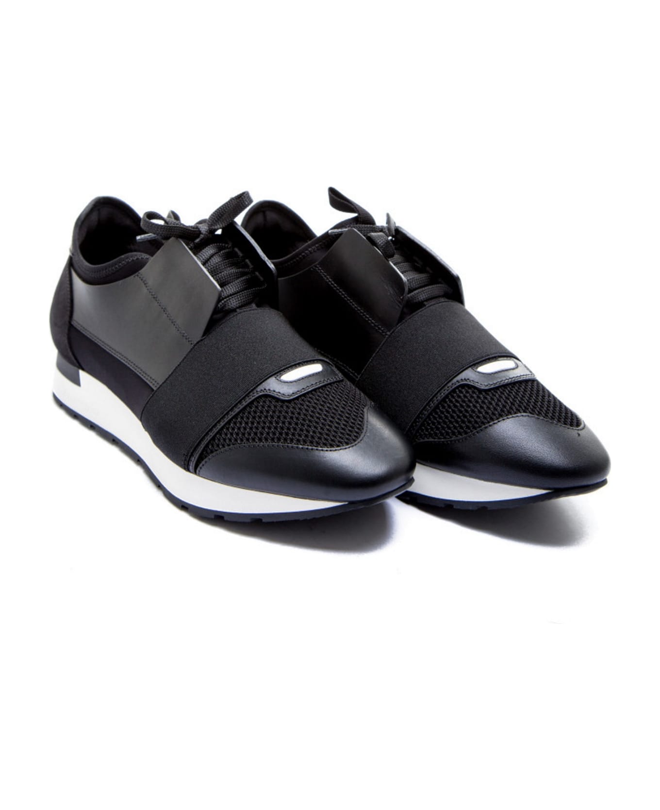 balenciaga race runners black and white