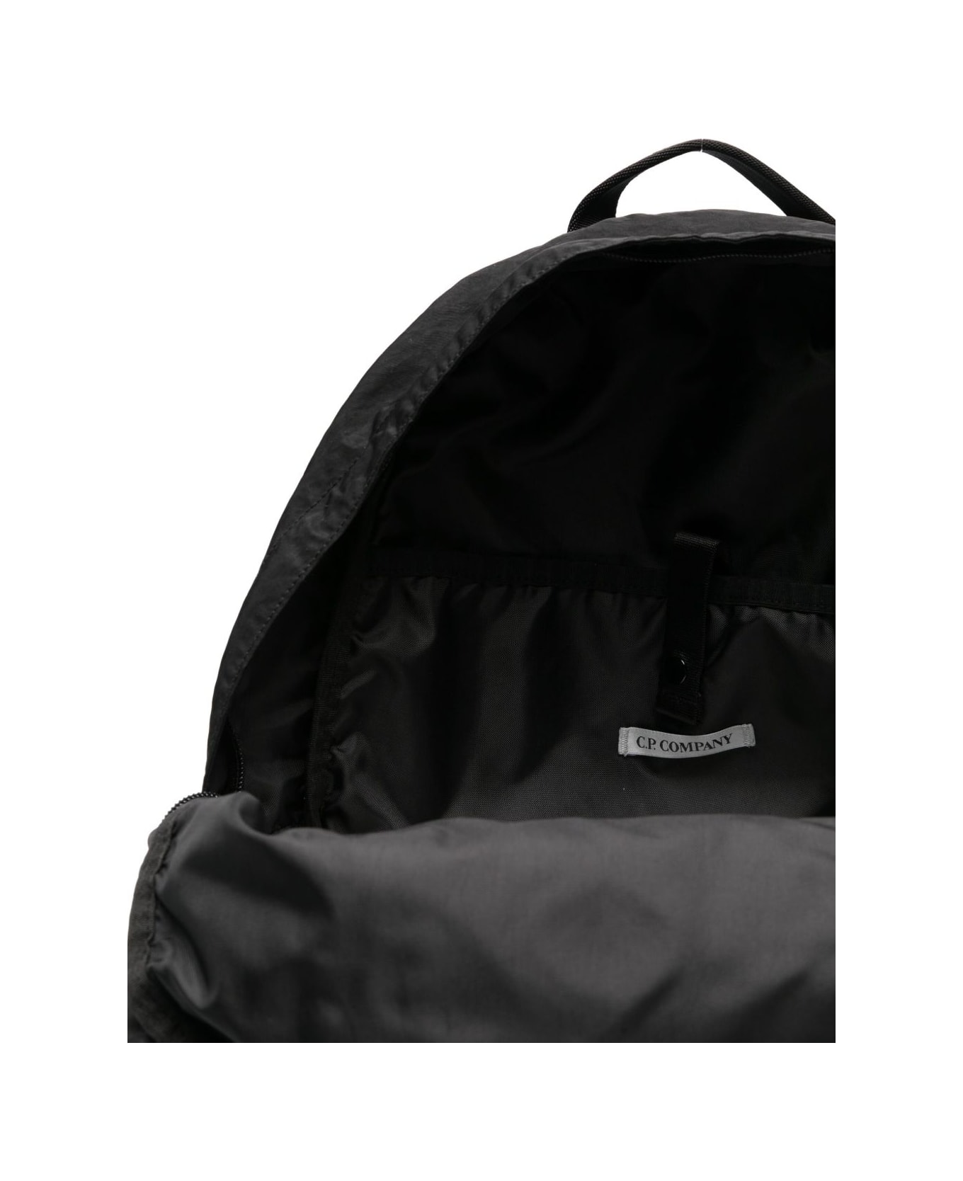 C.P. Company Logo Nylon Backpack - Black