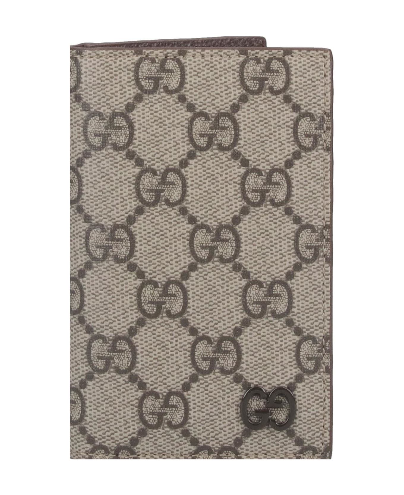 Gucci 'gg' Long Bi-fold Card Holder - BEIGE