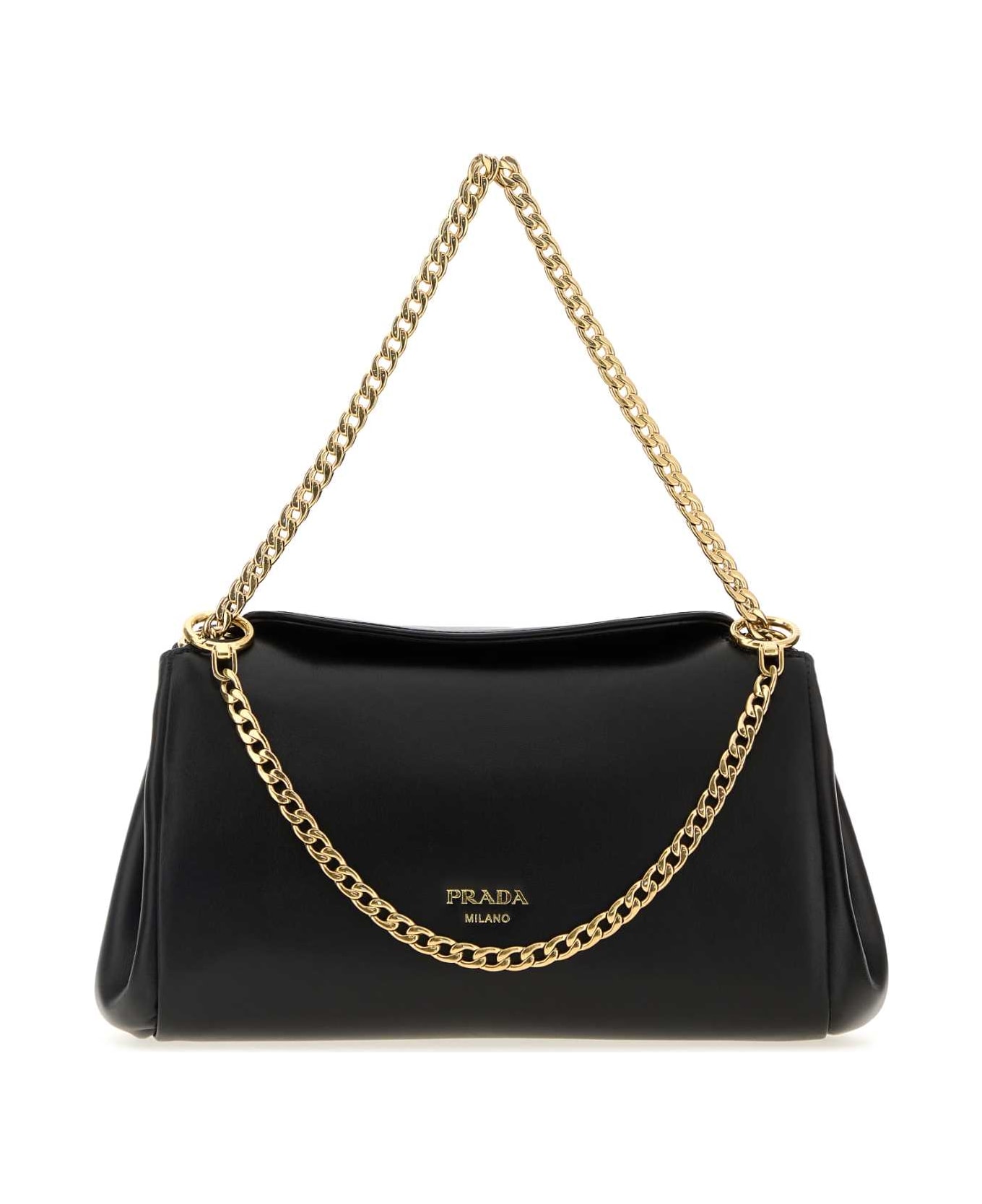 Prada Black Nappa Leather Small Prada Tumulte Handbag - NERO