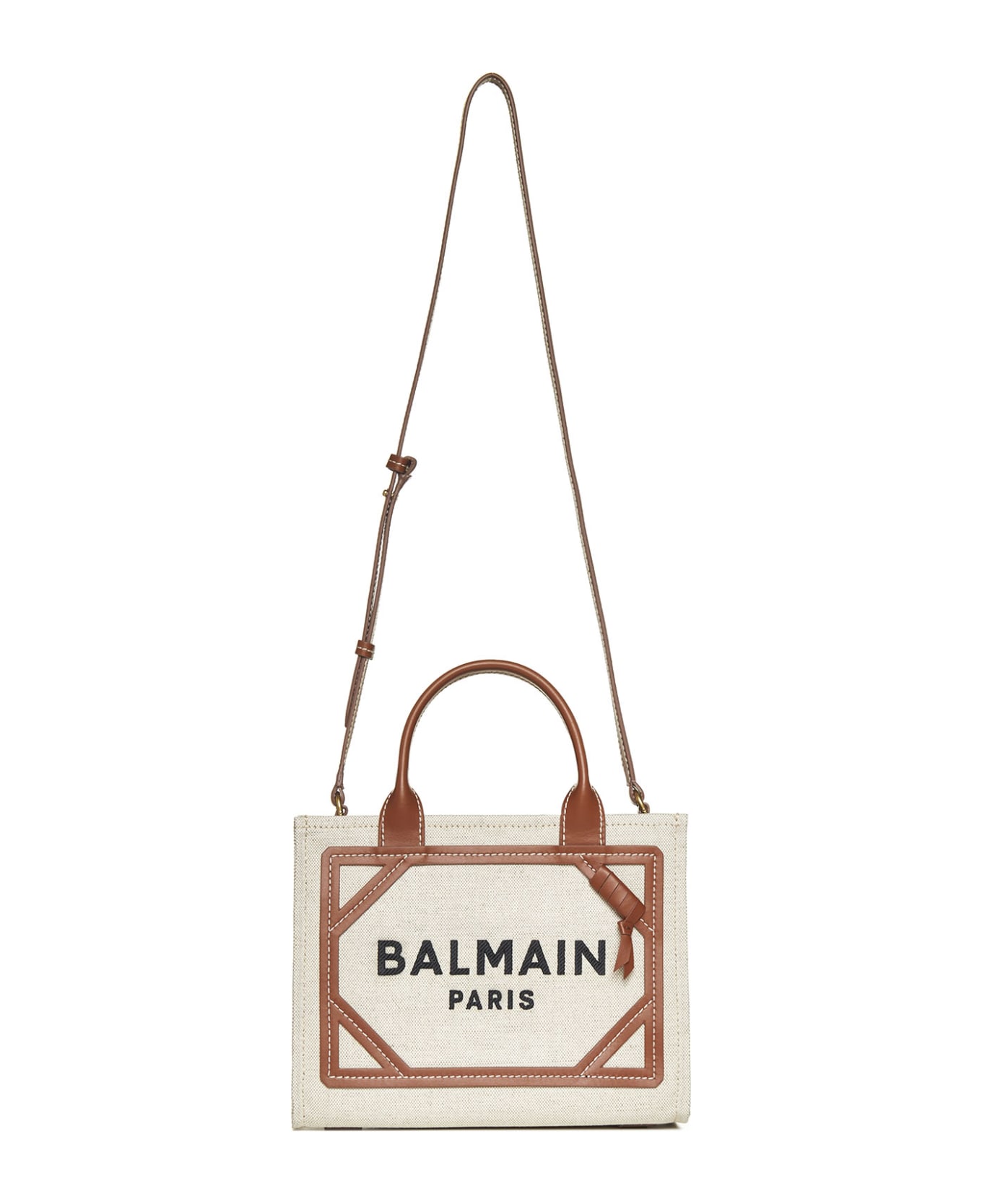 Balmain B-army Tote Bag - Naturel/Marron