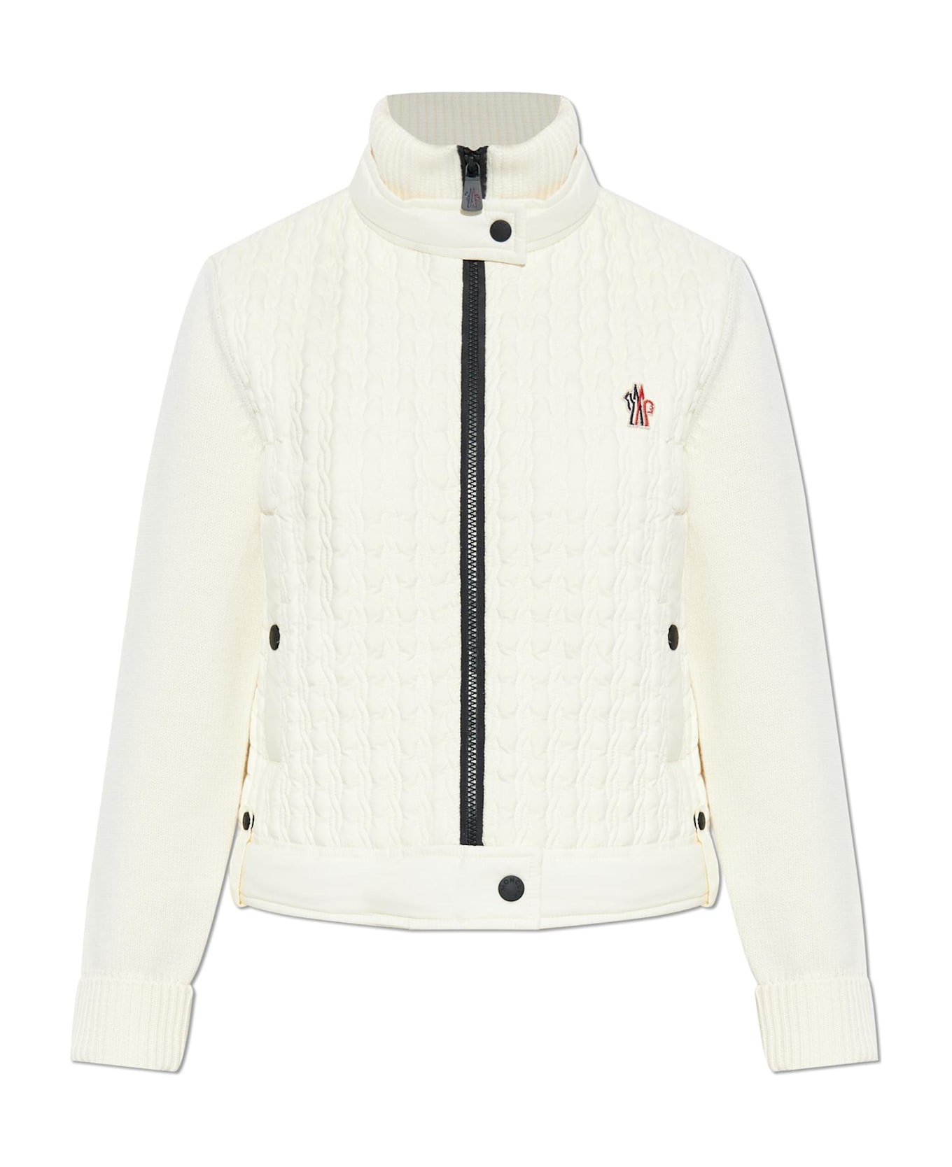 Moncler Grenoble Quilted Cardigan - WHITE