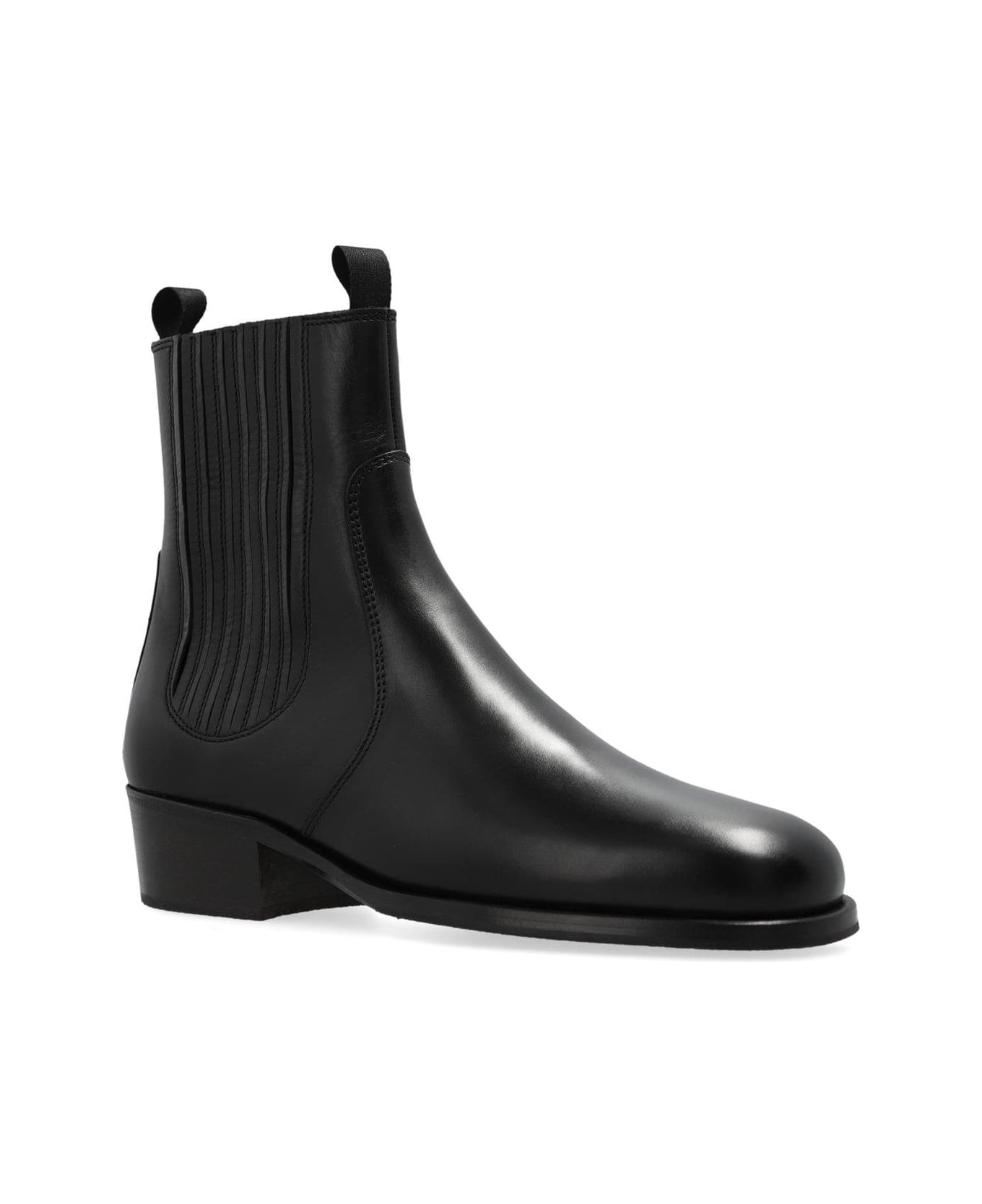 Lemaire Chelsea Round Toe Boots - BLACK
