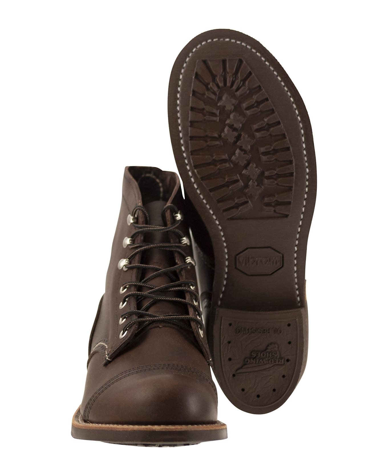 Red Wing Iron Ranger Amber - Laced Boot - Brown