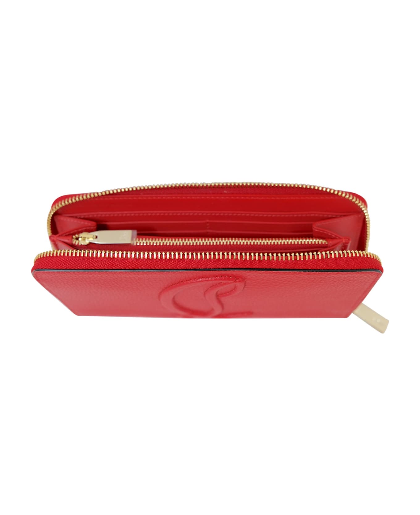 Christian Louboutin By My Side Red Calf Leather Wallet - RED