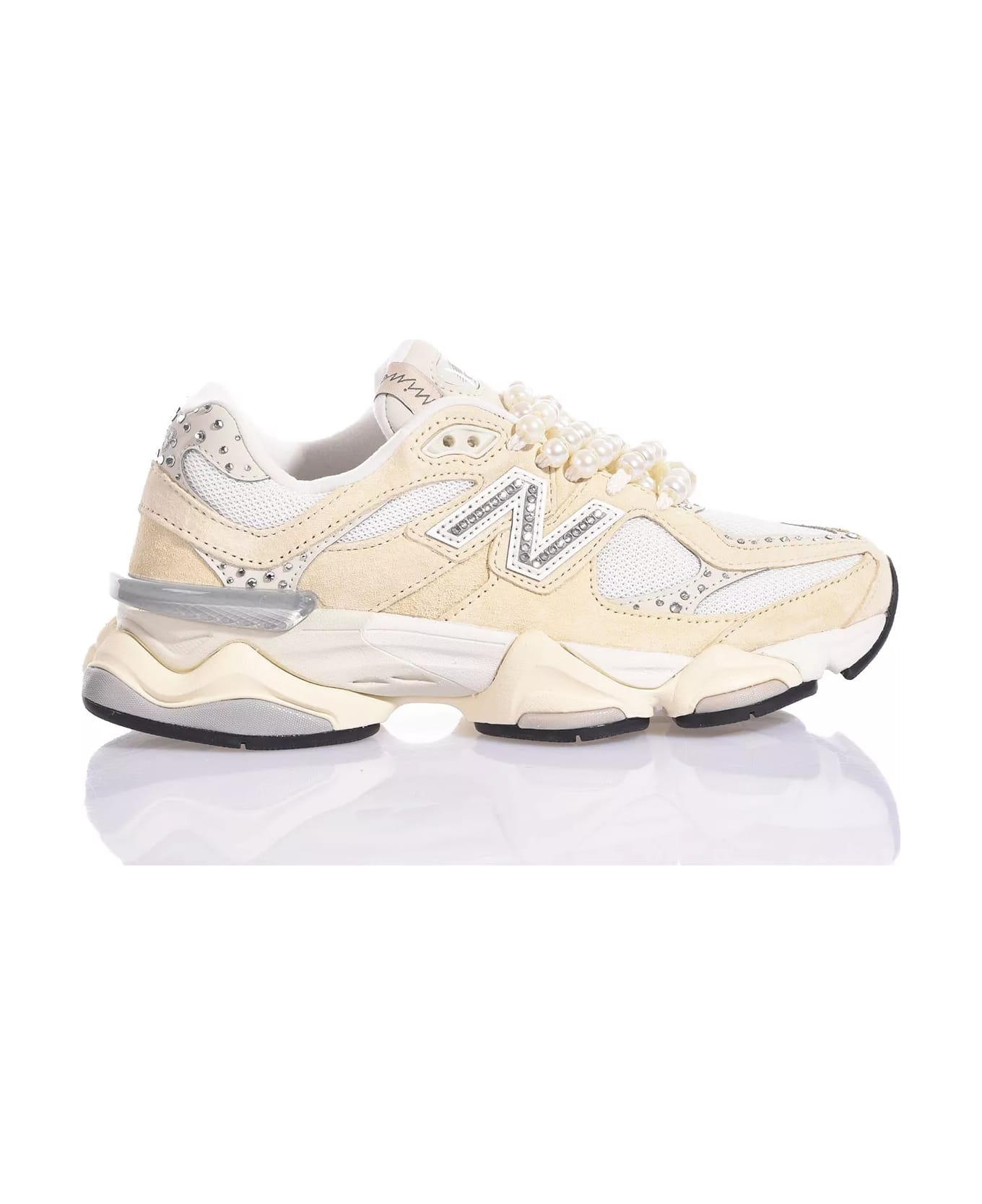 Mimanera New Balance 9060 Ivory Swarovski