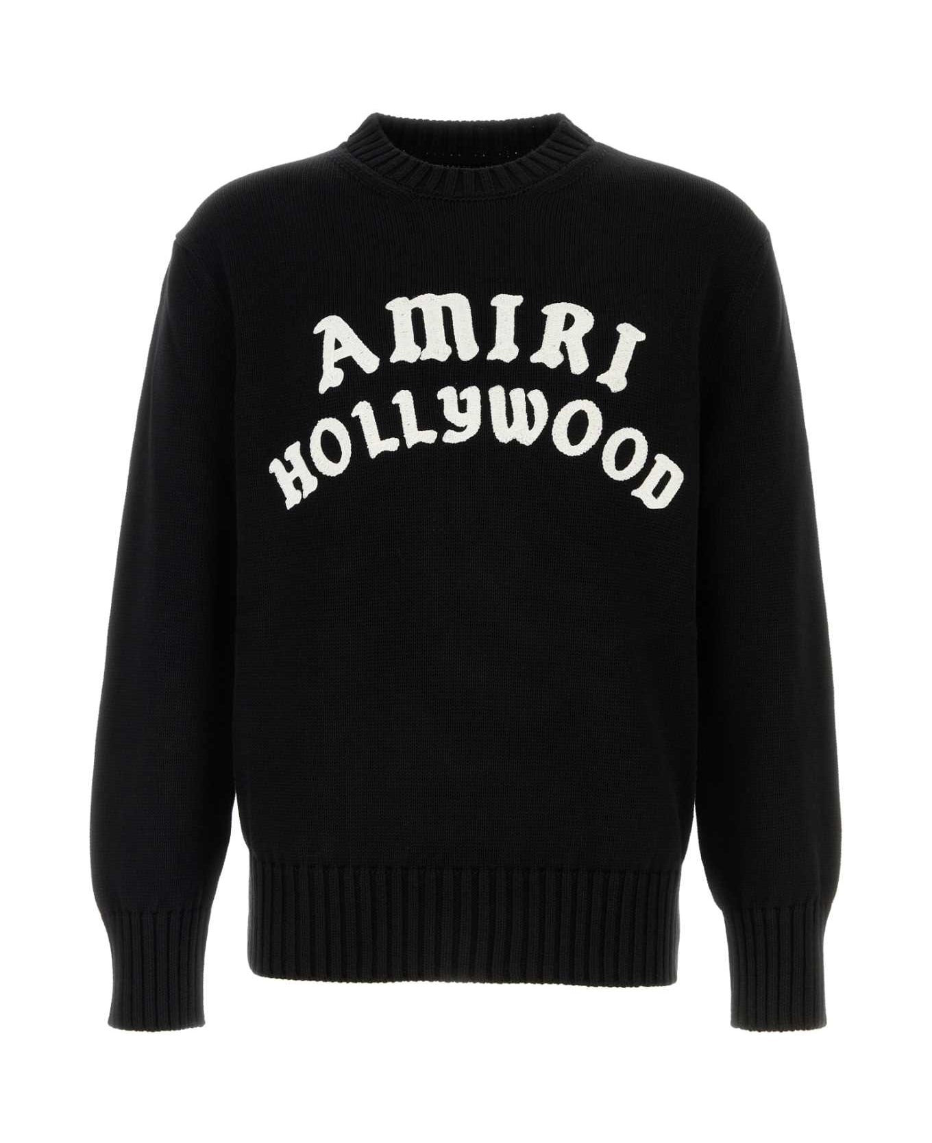 ニット・セーター Amiri Black Cotton Sweater AMIRI Black Cotton Sweater | italist