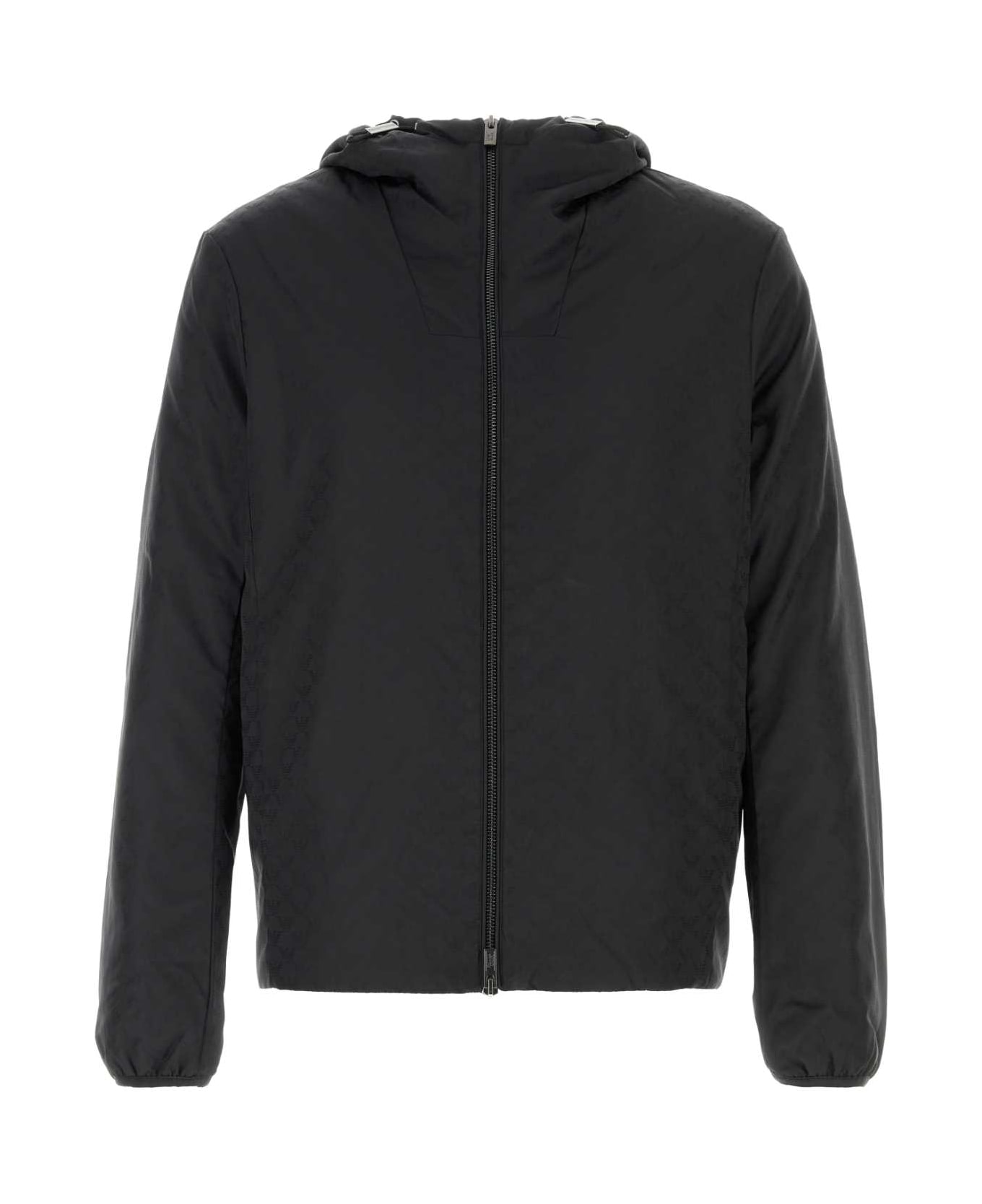 Emporio Armani Black Polyester Padded Jacket - F052
