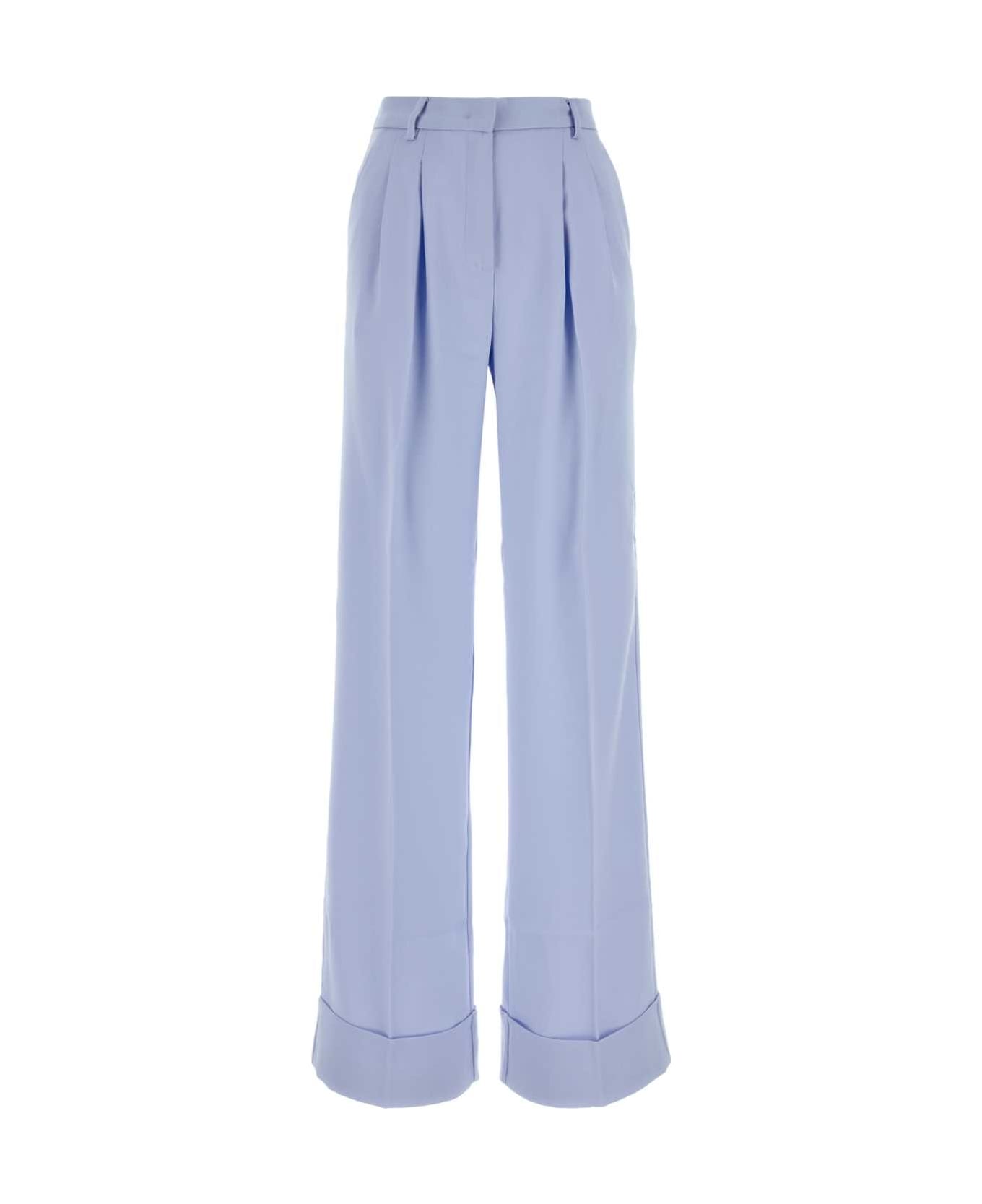 The Andamane Powder Blue Polyester Nathalie Wide-leg Pant - LIGHTBLUE