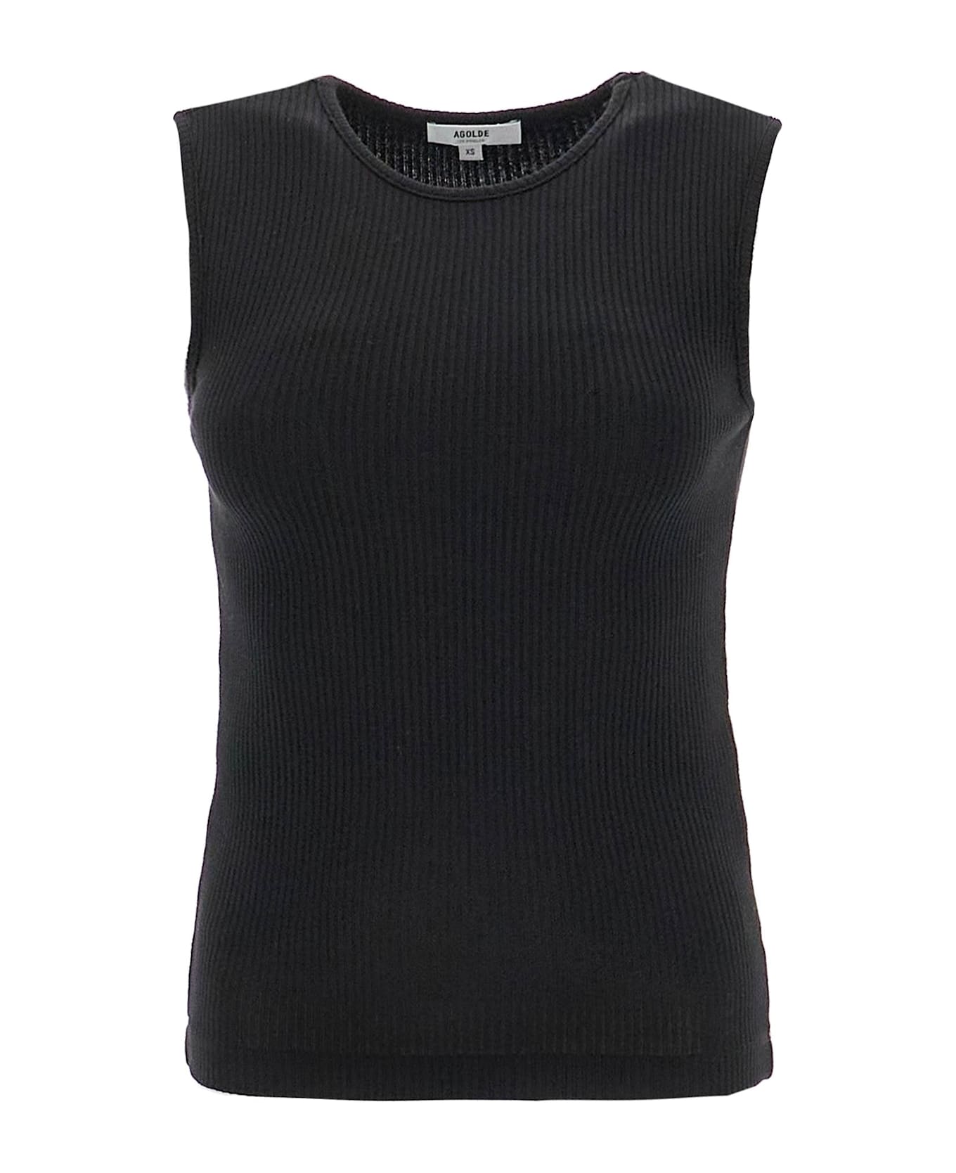 AGOLDE 
ribbed Binx Tank - Nero