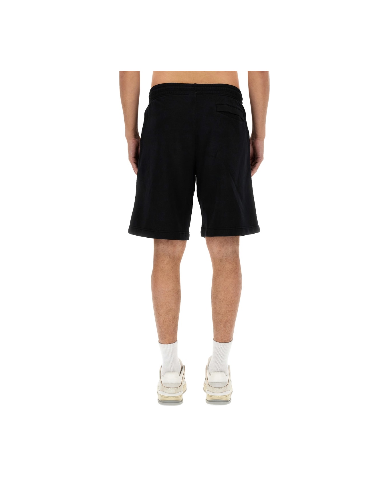 Maison Kitsuné "fox Head" Bermuda Shorts - BLACK
