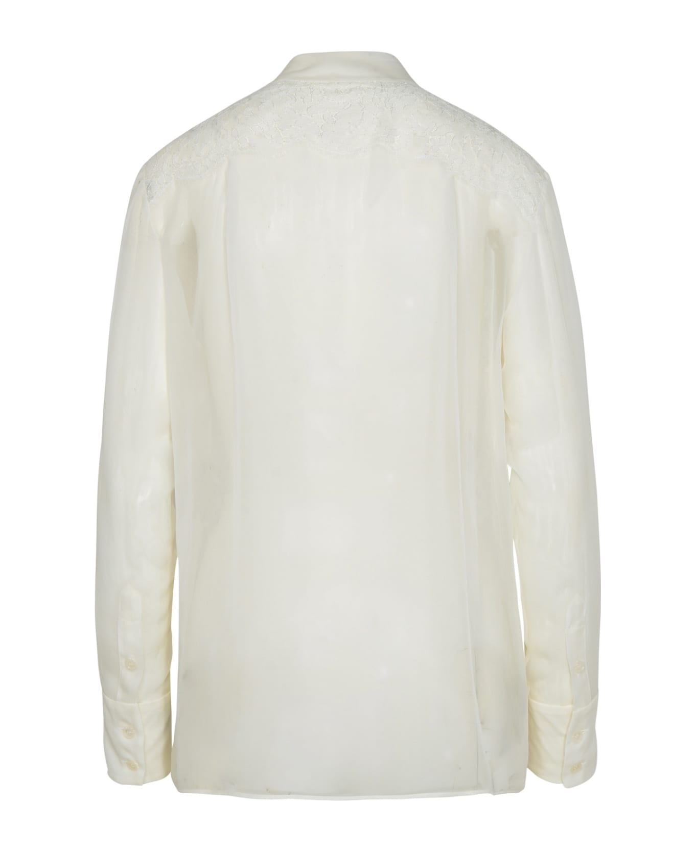 Dolce & Gabbana Beige Cashmere Blend Sweater - White