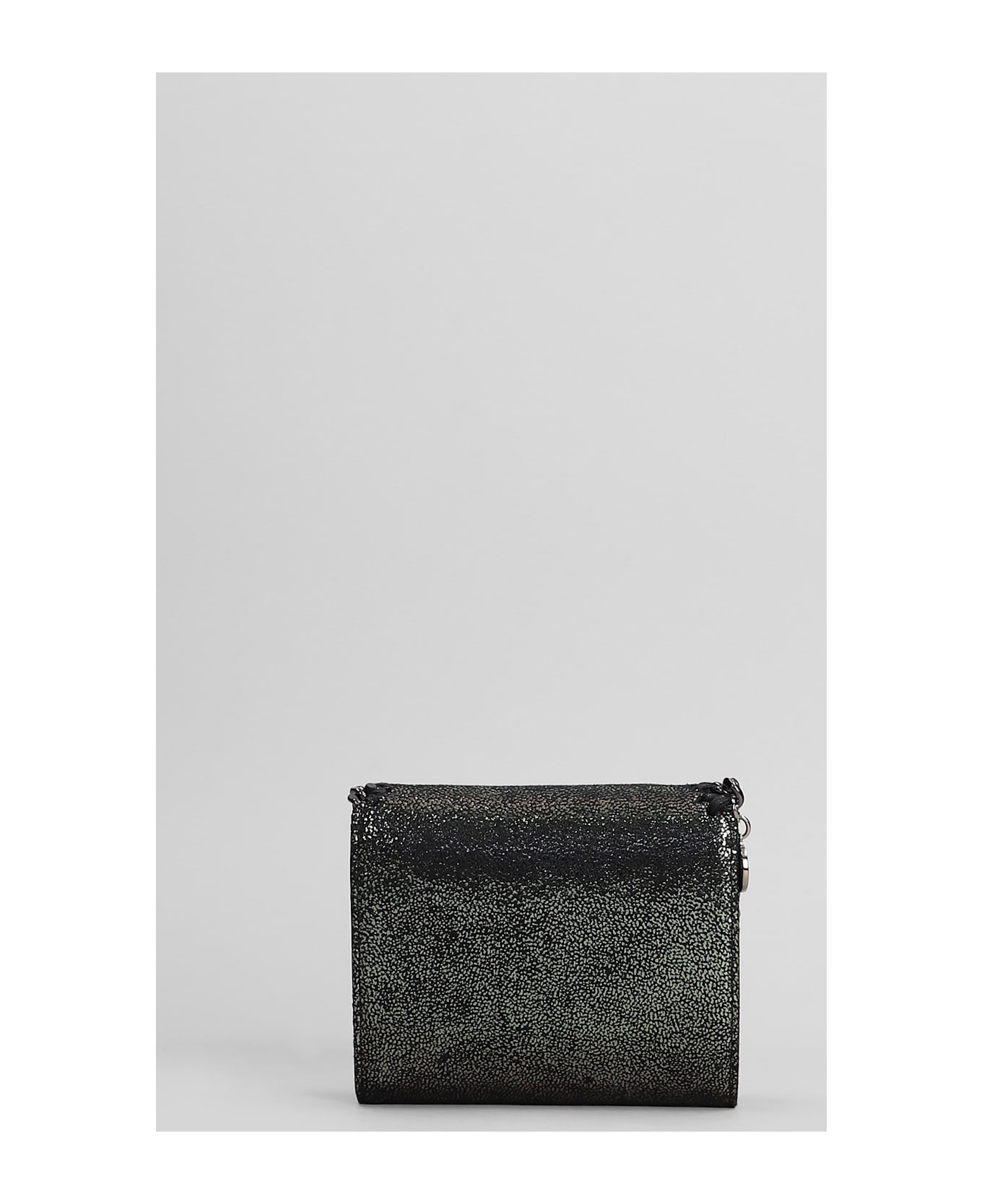 Stella McCartney Small Flap Wallet In Silver Polyester - silver