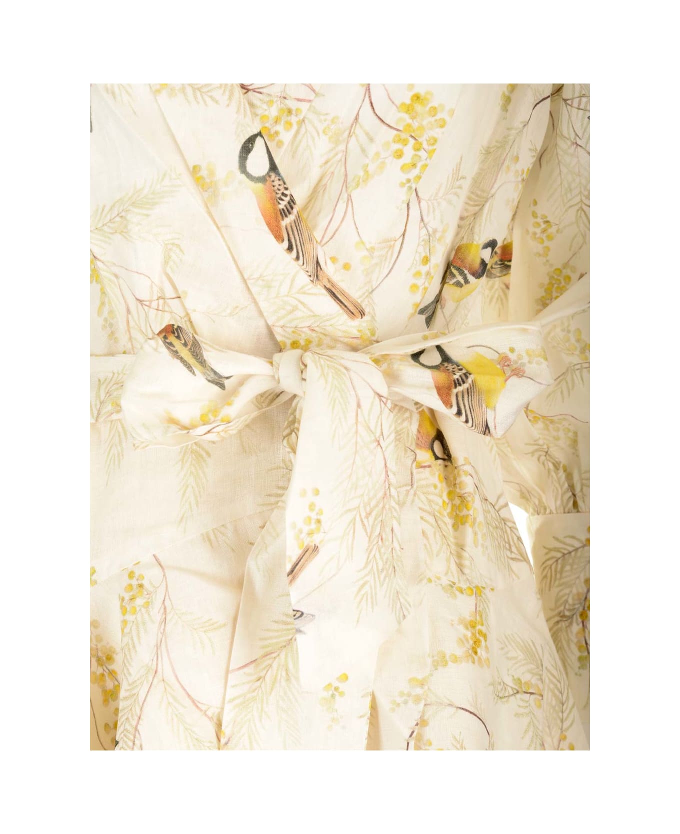 Zimmermann 'acacia Birds' Printed Mini Dress - Ivory
