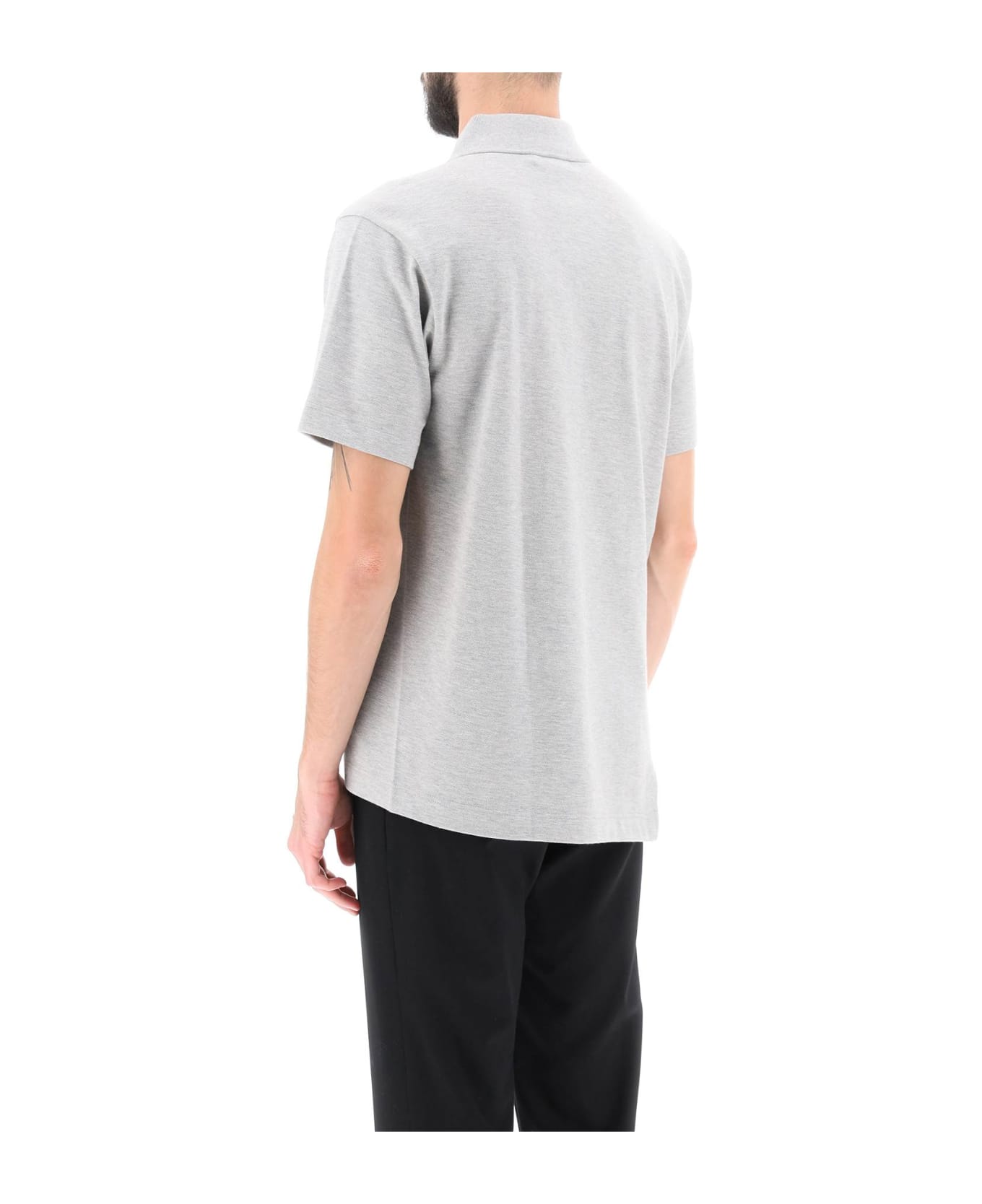 Comme des Garçons Shirt Lacoste Crocodile Polo Shirt - TOP GREY (Grey)