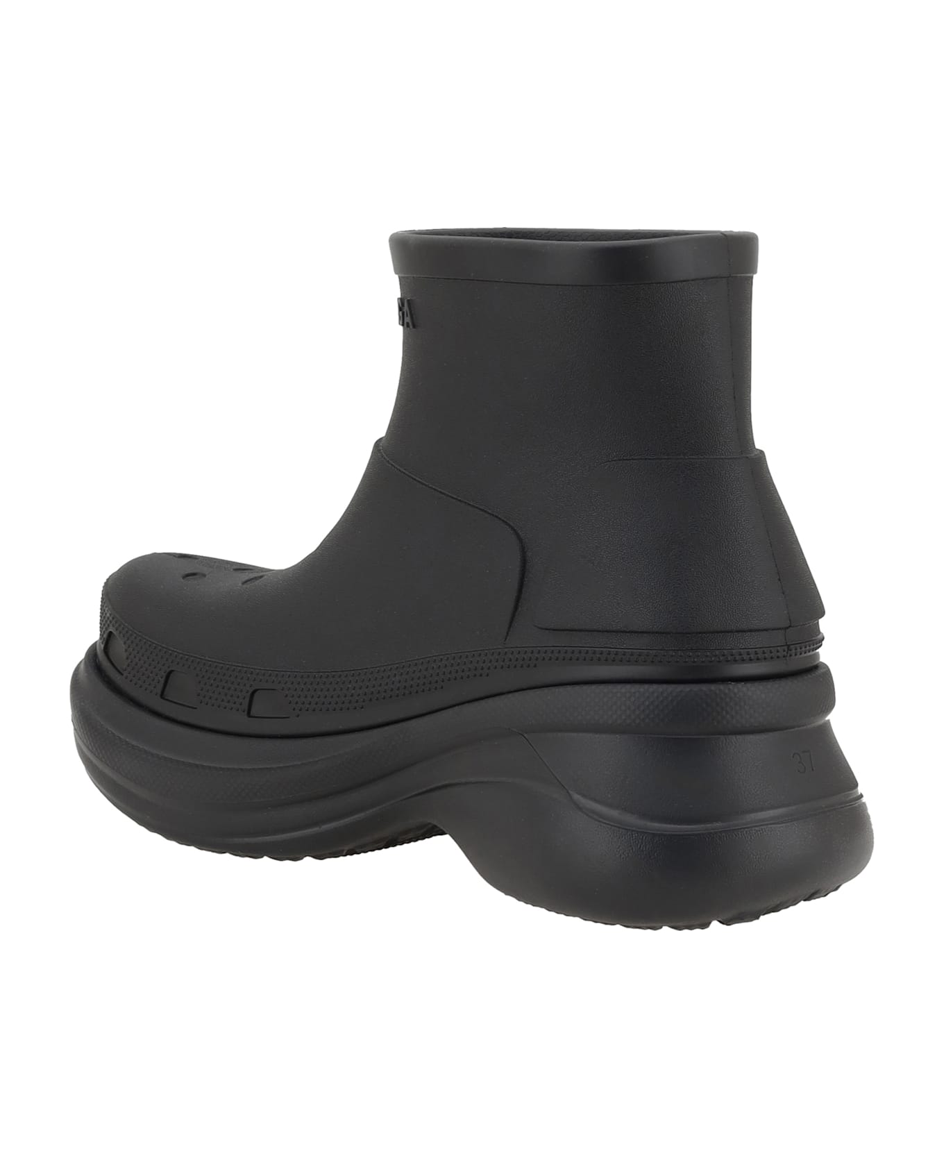 Balenciaga Crocs Ankle Boots - Black