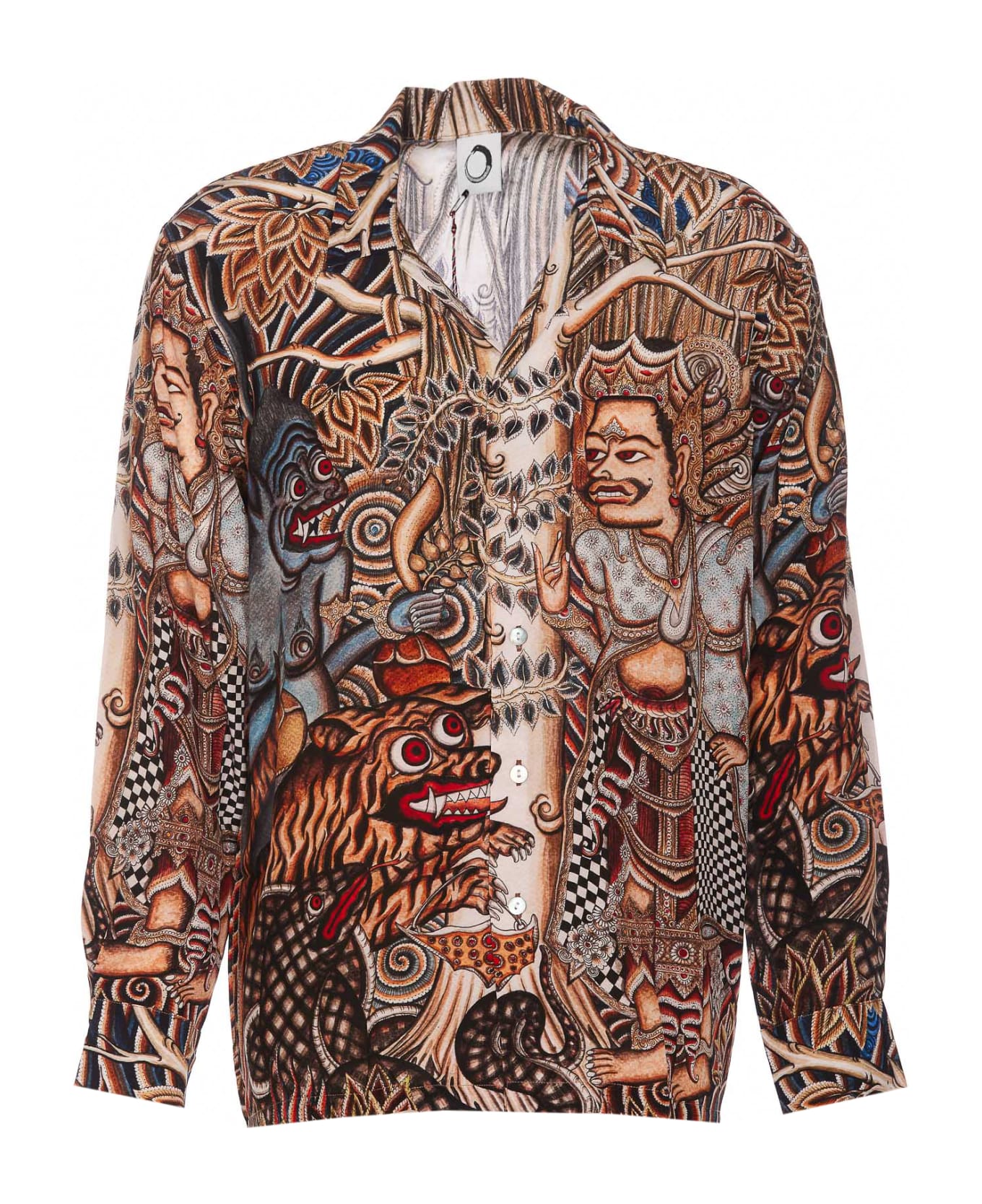 Endless Joy Dharmaswami Silk Shirt - NEUTRALS ニットウェア