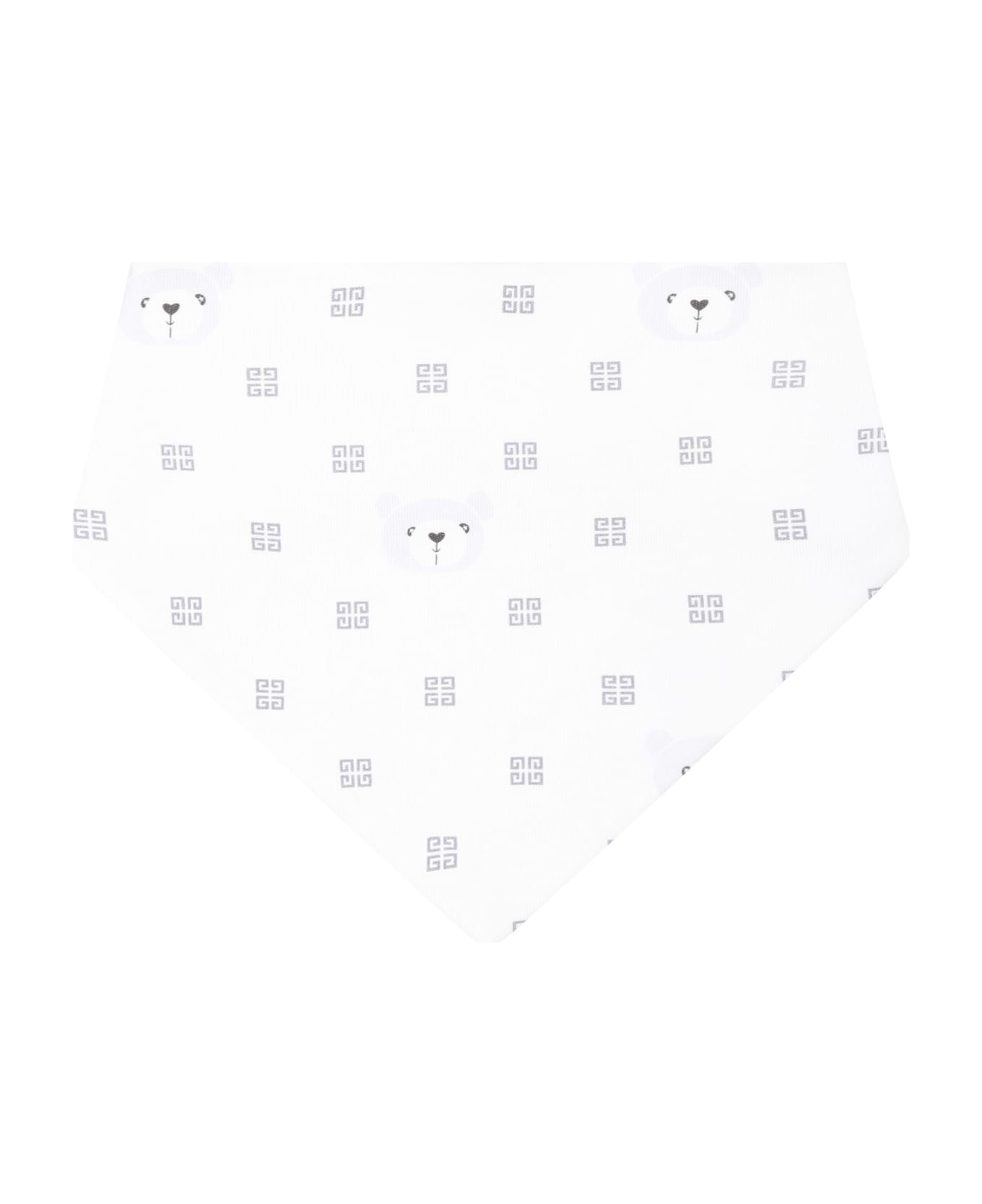 Givenchy White Set For Babies With Logo - White ボトムス