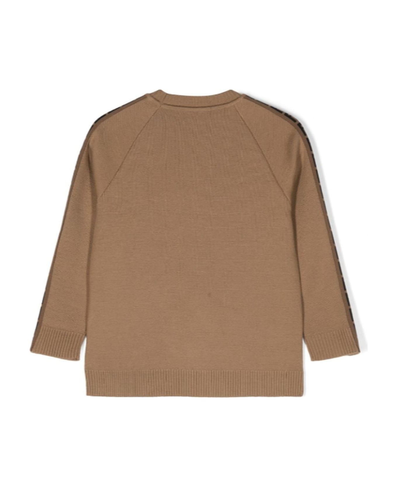 Fendi Kids Sweaters Brown - Brown