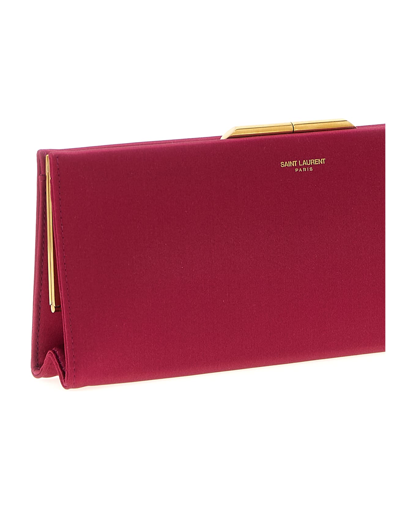 Saint Laurent 
midnight Piccola
 Clutch - Fuchsia