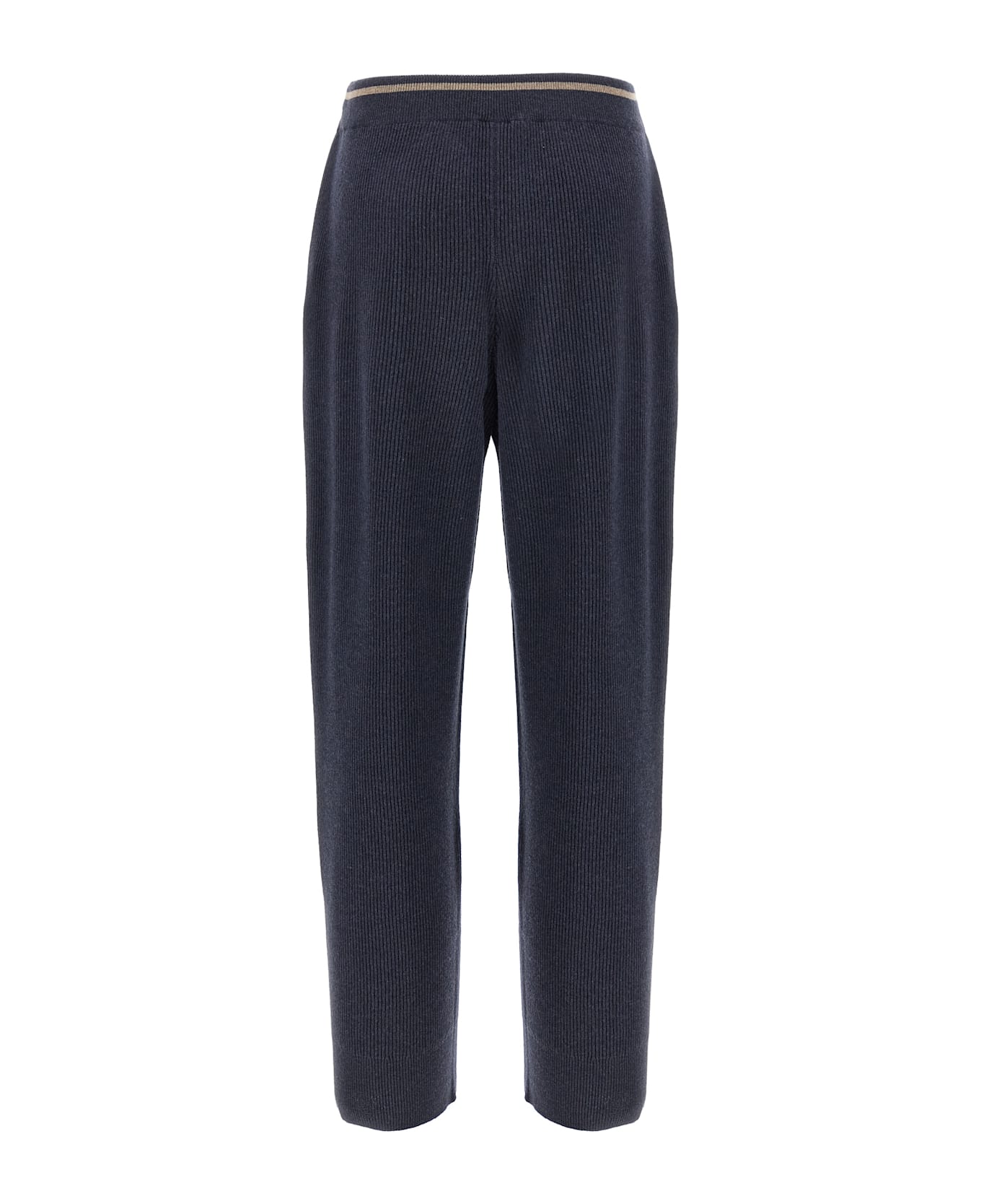 Brunello Cucinelli English Ribbed Trousers - Blue