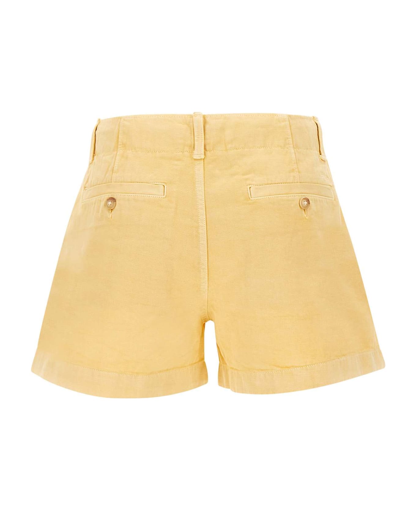 Polo Ralph Lauren Yellow Cotton Twill Shorts - Giallo