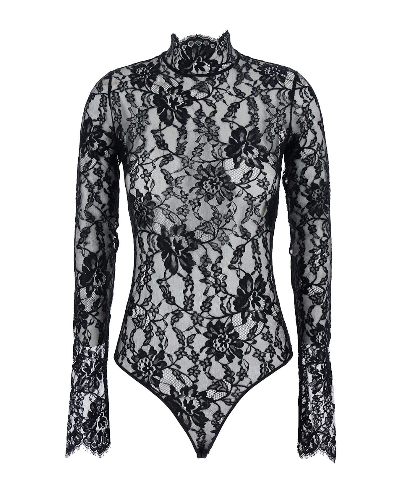 Valentino Lace Body Top - Black