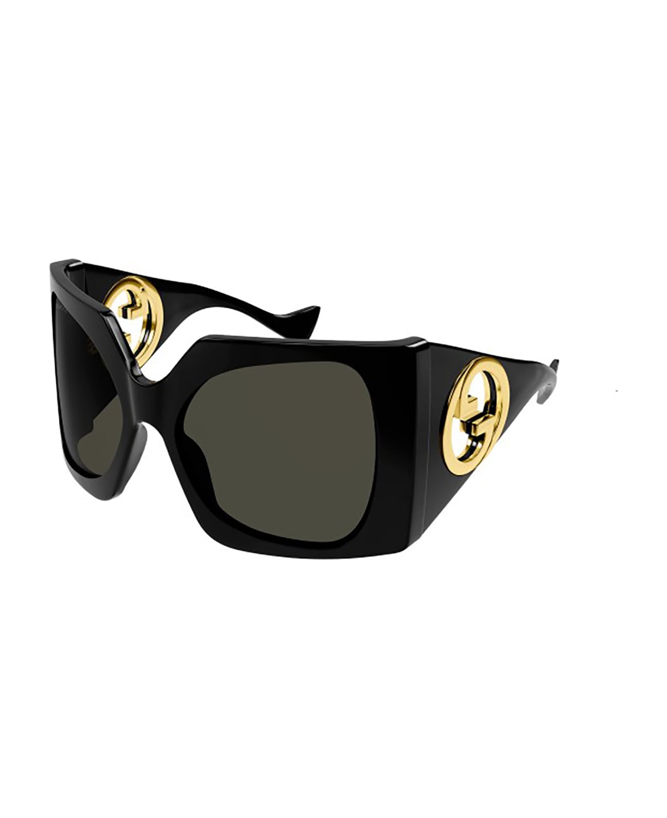 Gucci Eyewear GG1255S Sunglasses - Black Black Grey サングラス
