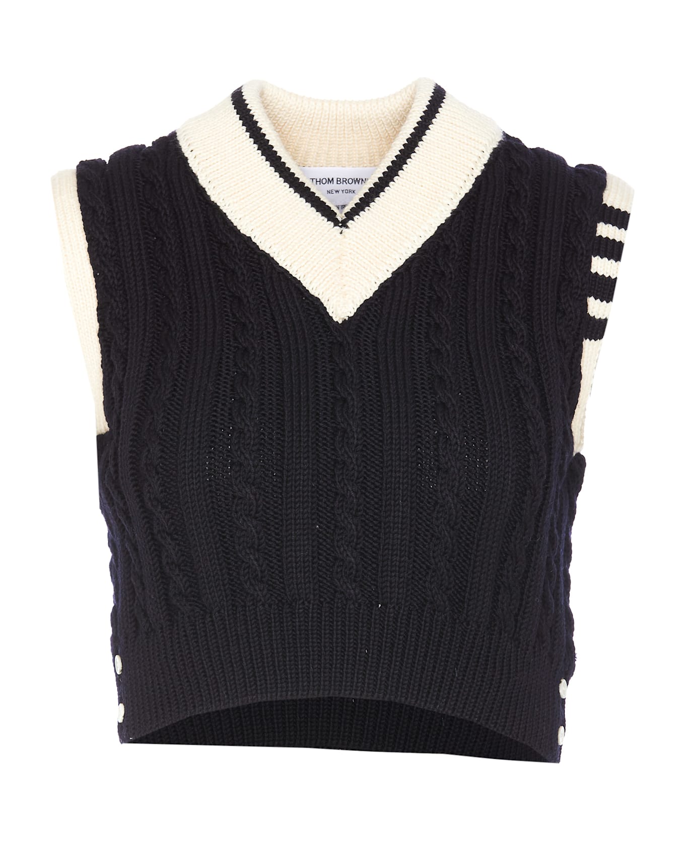 Thom Browne Classic Baby Vest - NAVY