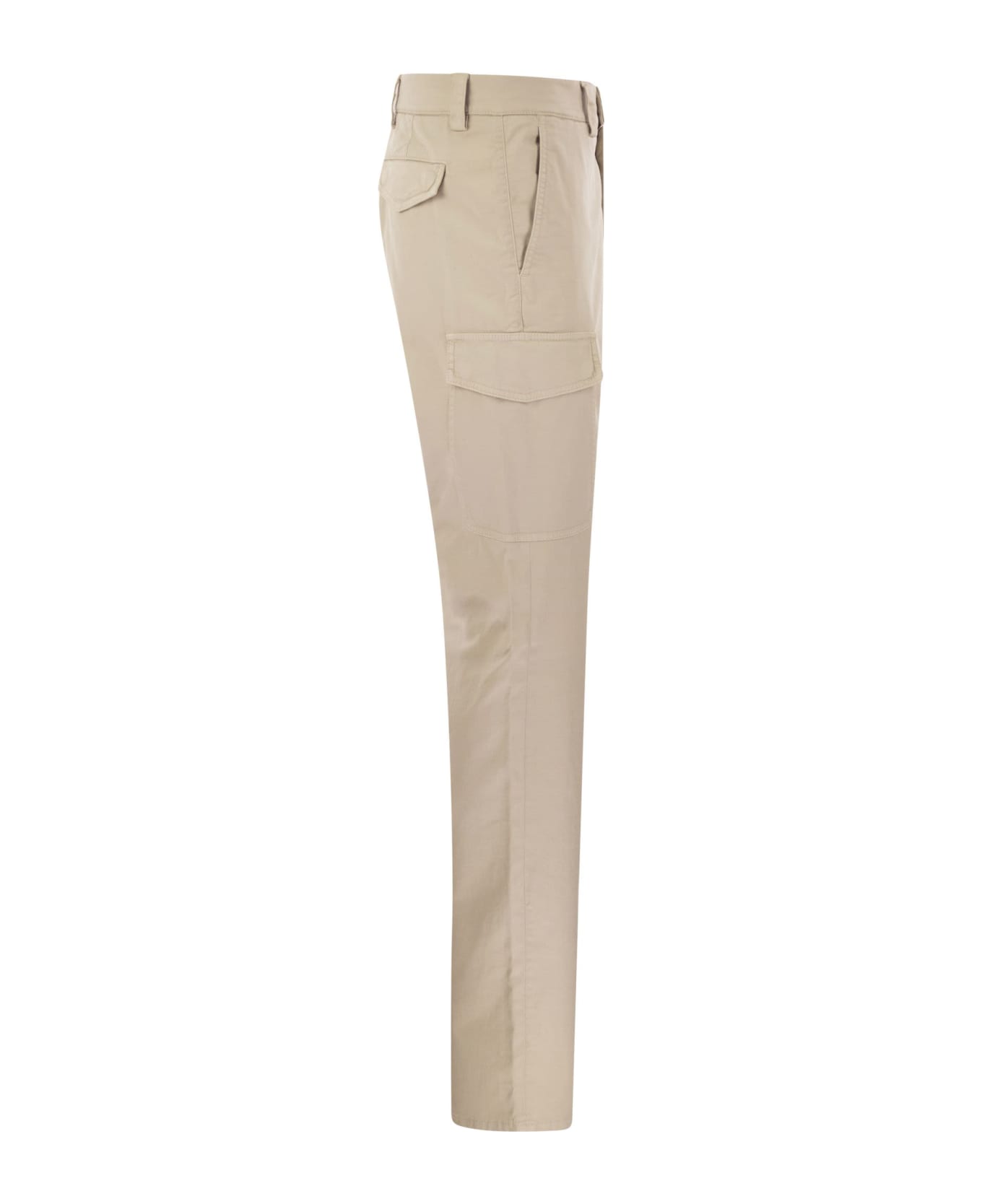 Brunello Cucinelli Garment-dyed Leisure Fit Trousers - Butter