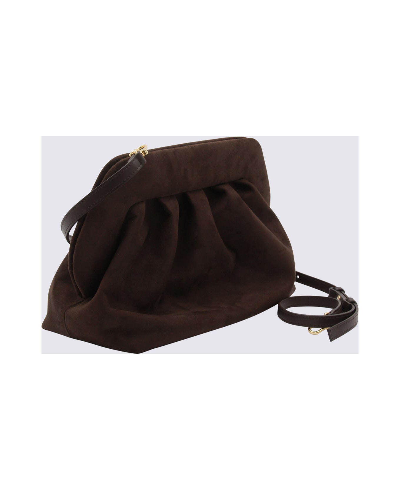 THEMOIRè Brown Vegan Bios Leather Clutches - EBONY