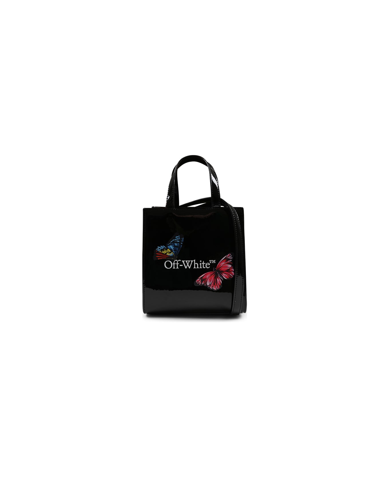 Off-White Black Bag For Girl With Logo - Black