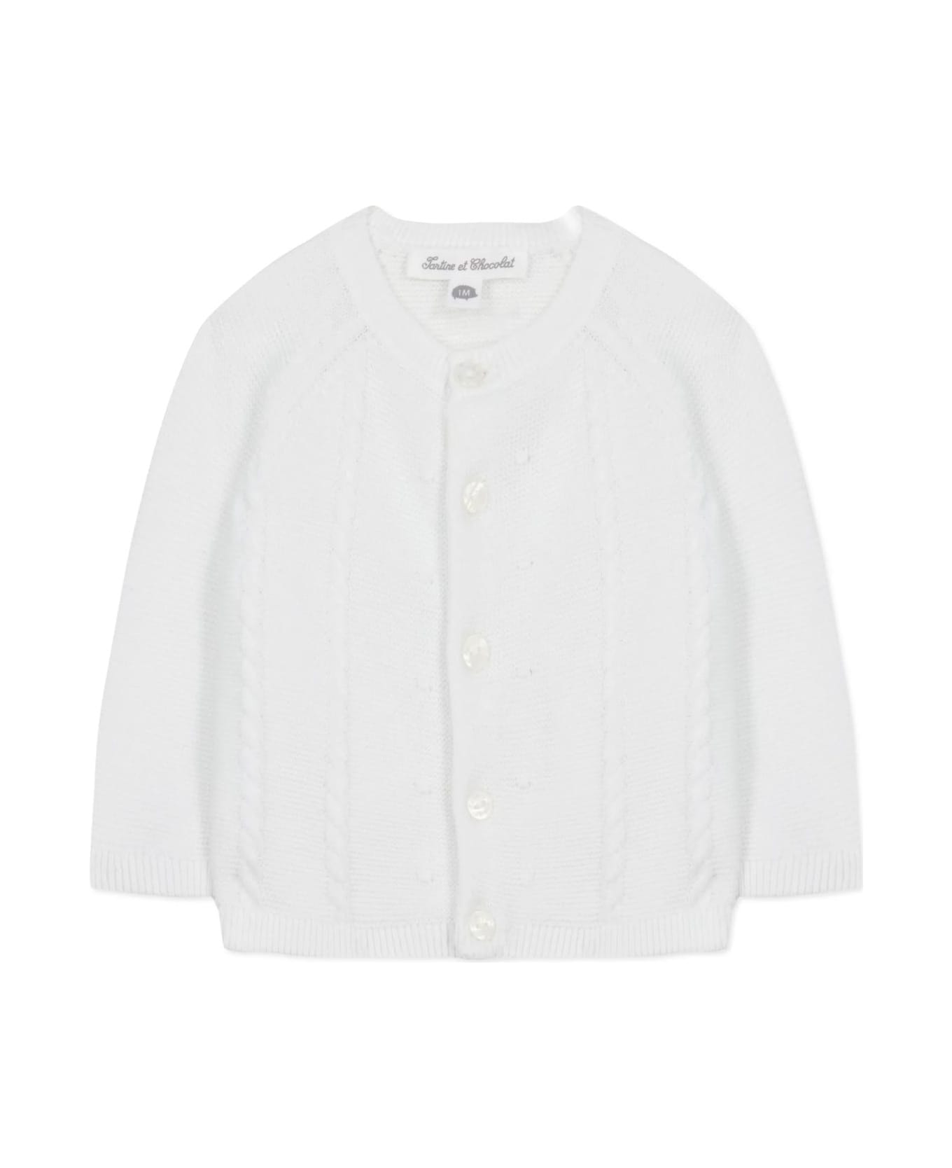 Tartine et Chocolat Sweaters White - White ニットウェア＆スウェットシャツ