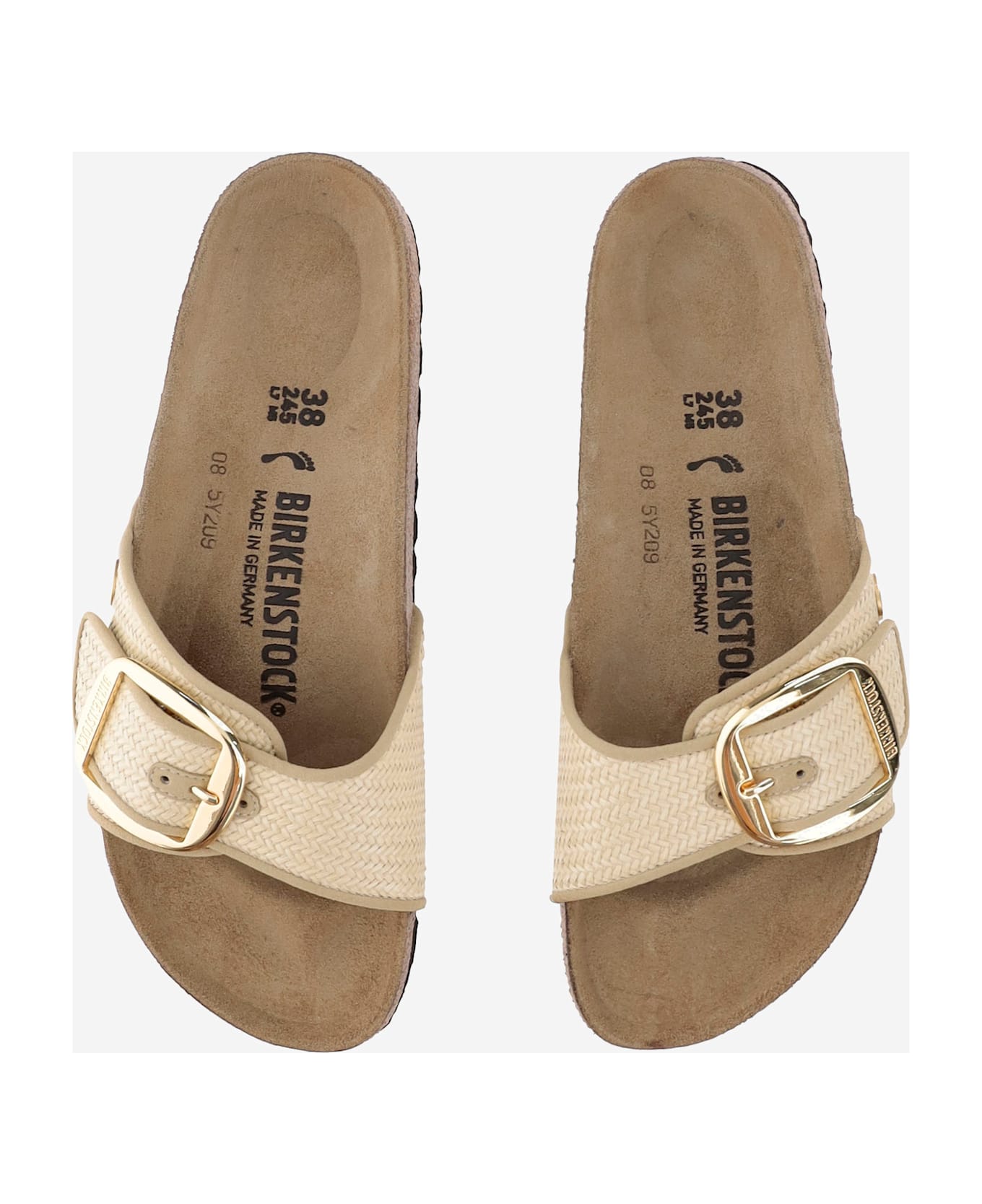 Birkenstock Madrid Big Buckle Sandals - Natural