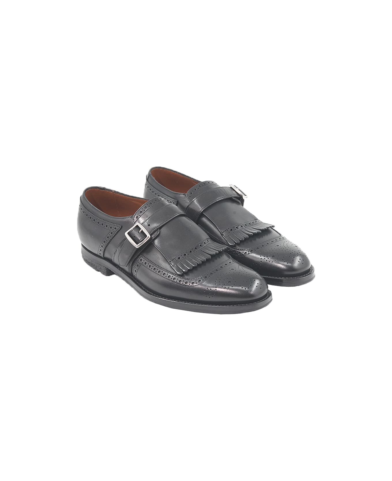 Church's Monk Strap Loafer In Calf Leather - Black