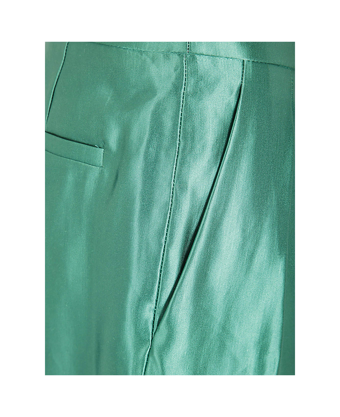 Giorgio Armani Polished Double Pences Pants - Pr Green