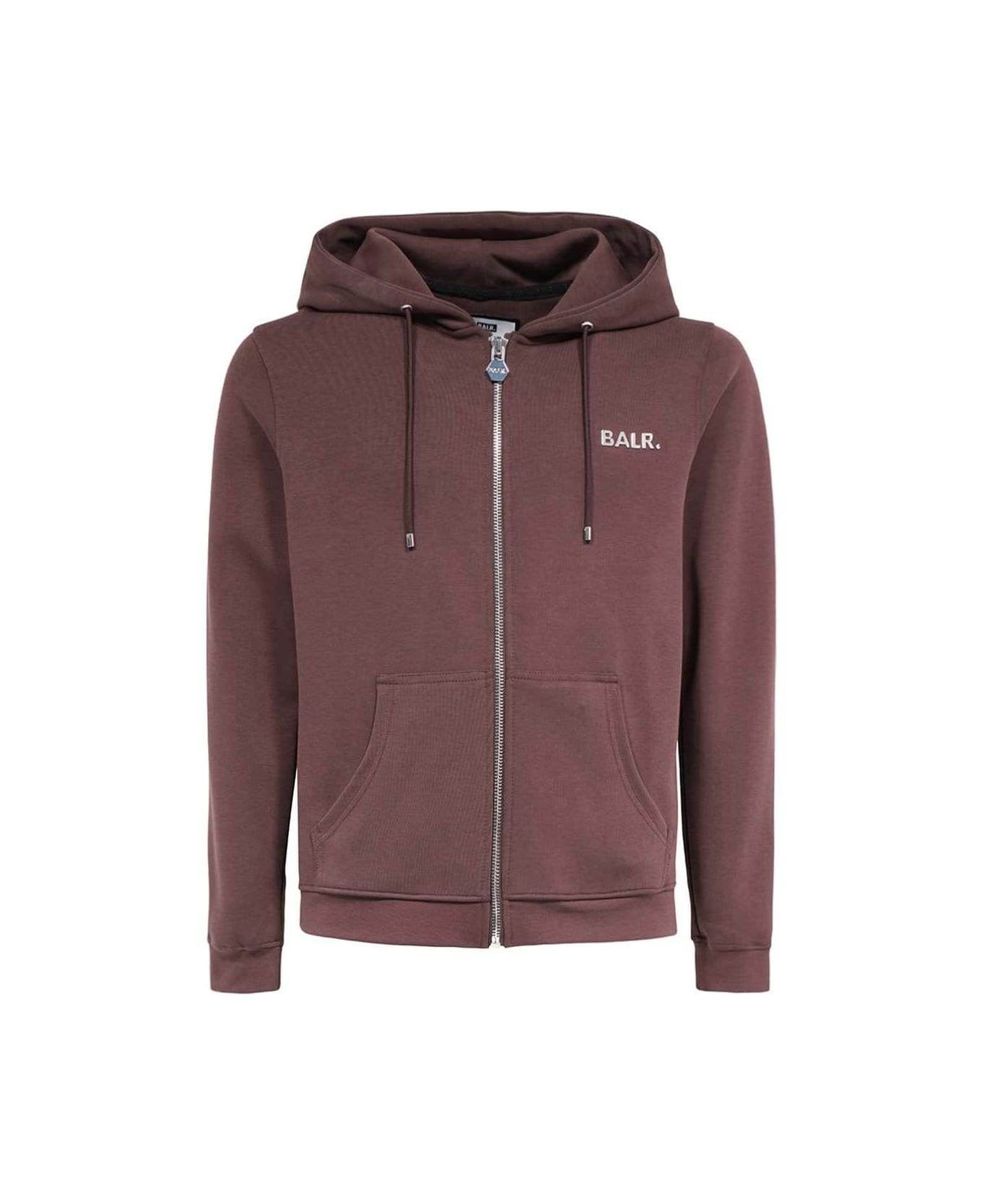 BALR. Full Zip Hoodie - brown