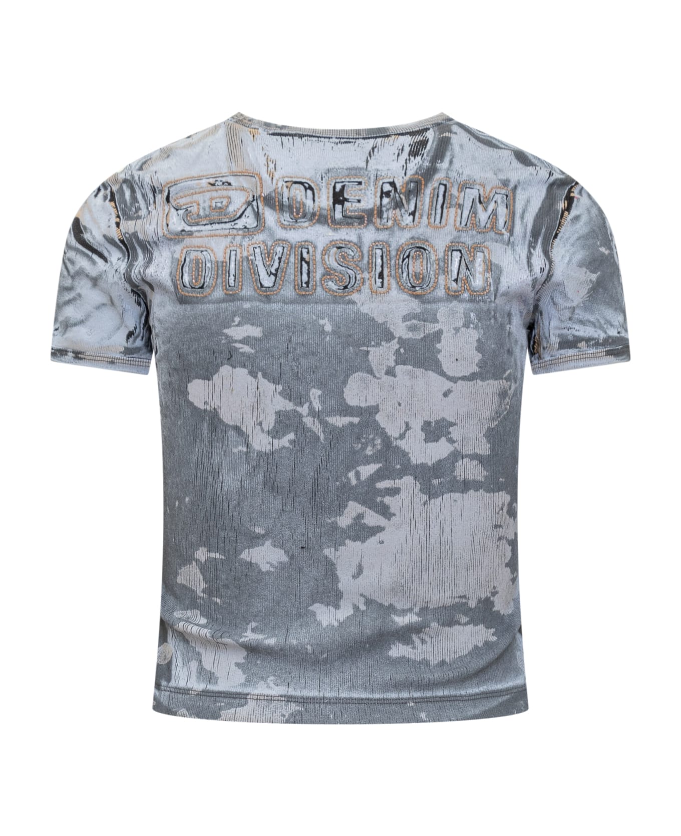 Diesel T-shirt With Devoré Effect - DENIM Tシャツ