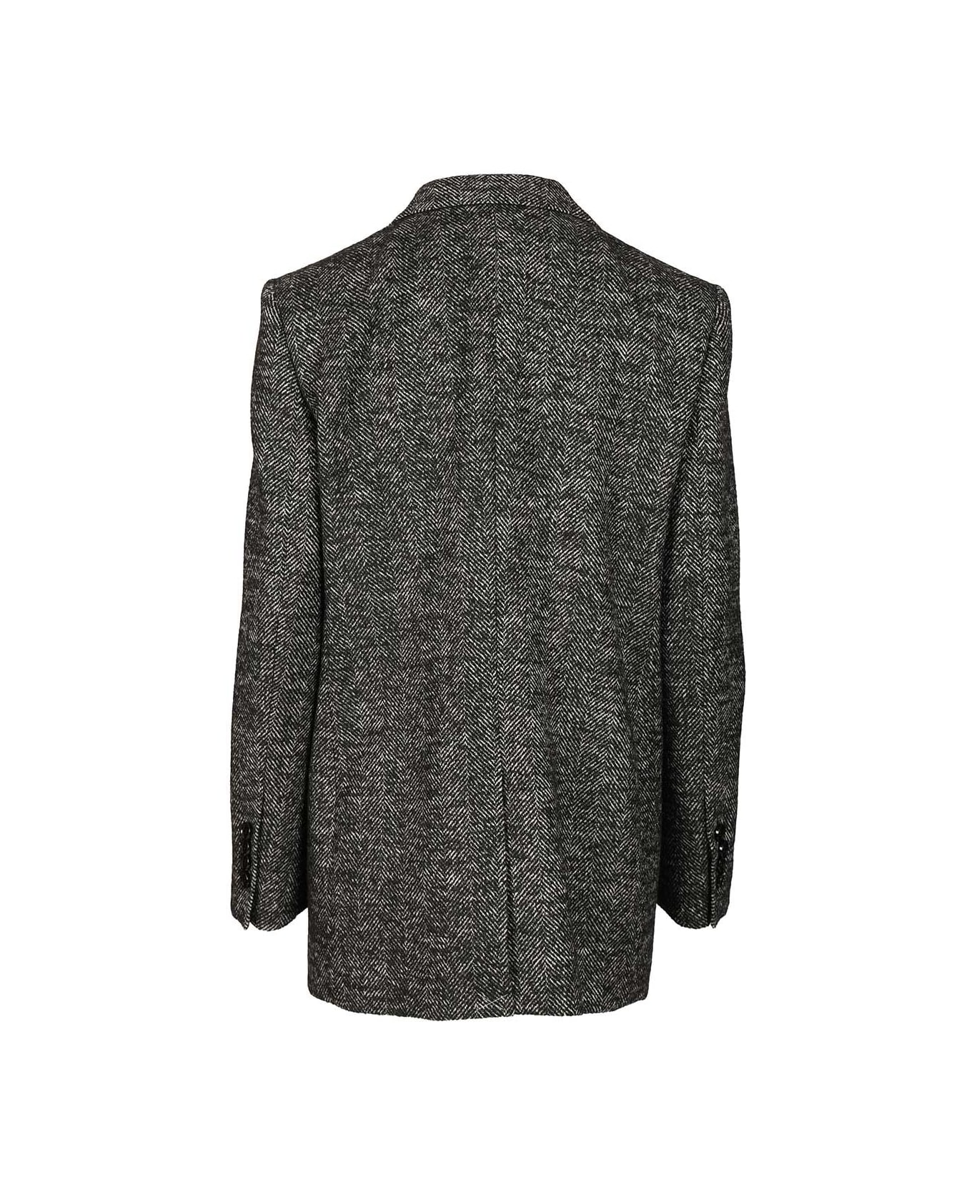 Dolce 
Gabbana Double-breasted Chevron Jacket - Fantasia