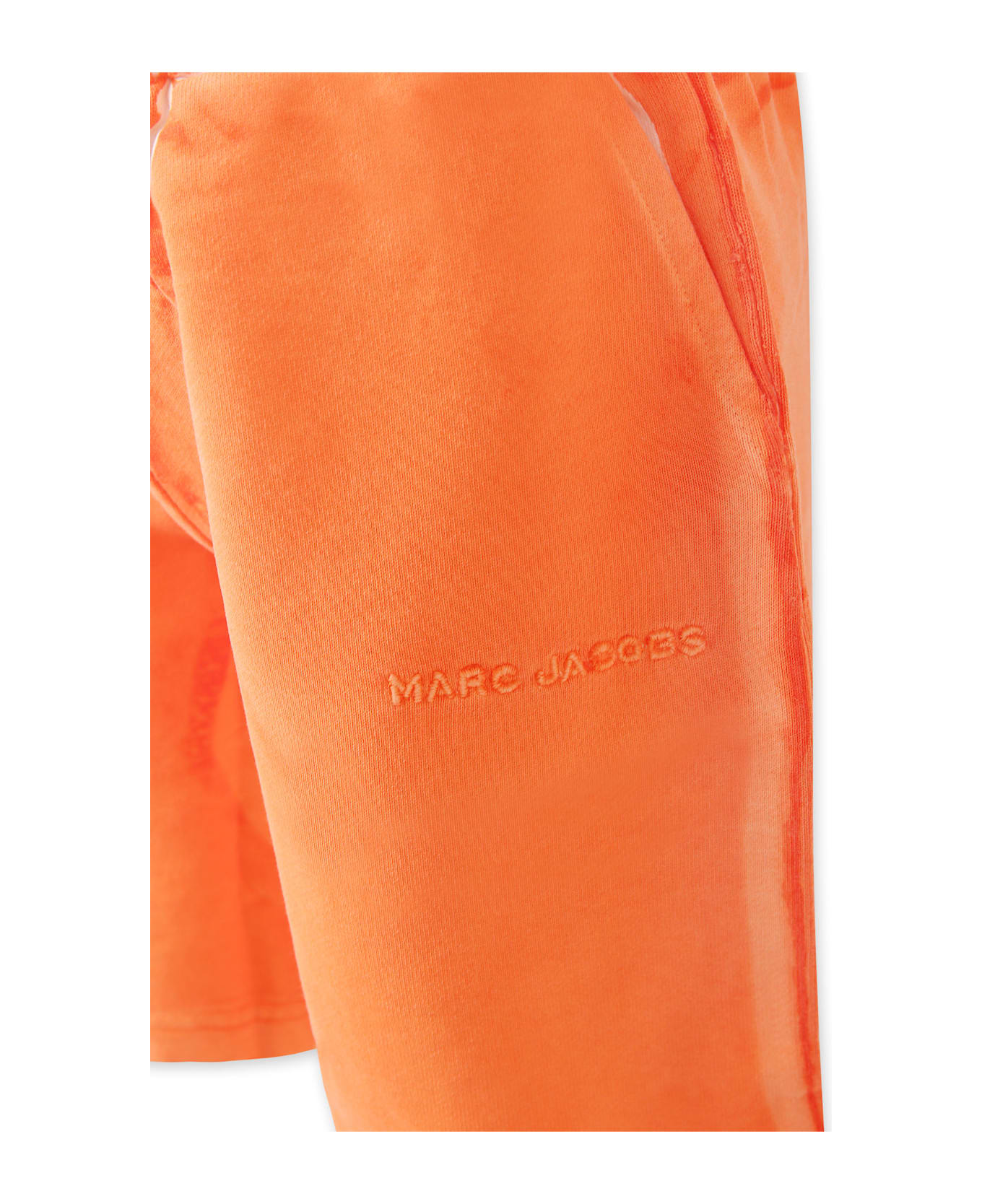 Little Marc Jacobs Orange Trousers For Kids With Logo - Orange