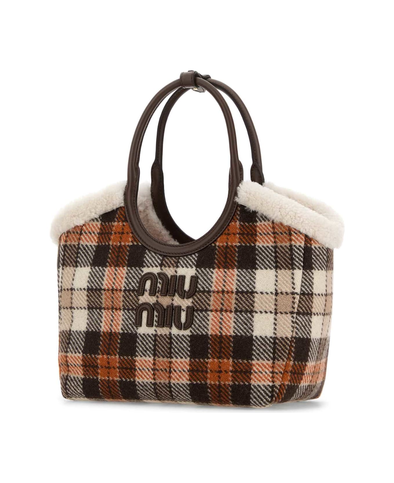 Miu Miu Embroidered Fabric Ivy Handbag - BRUCIATOPAPAYA