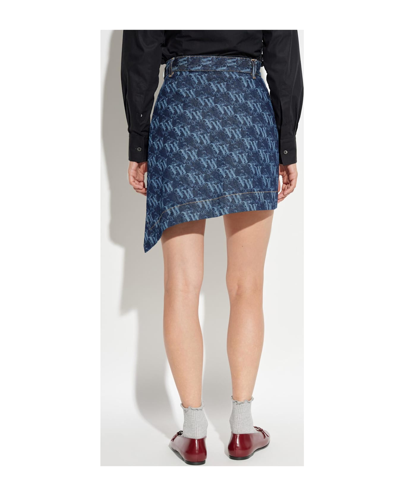 Vivienne Westwood Skirt With Logo - BLUE