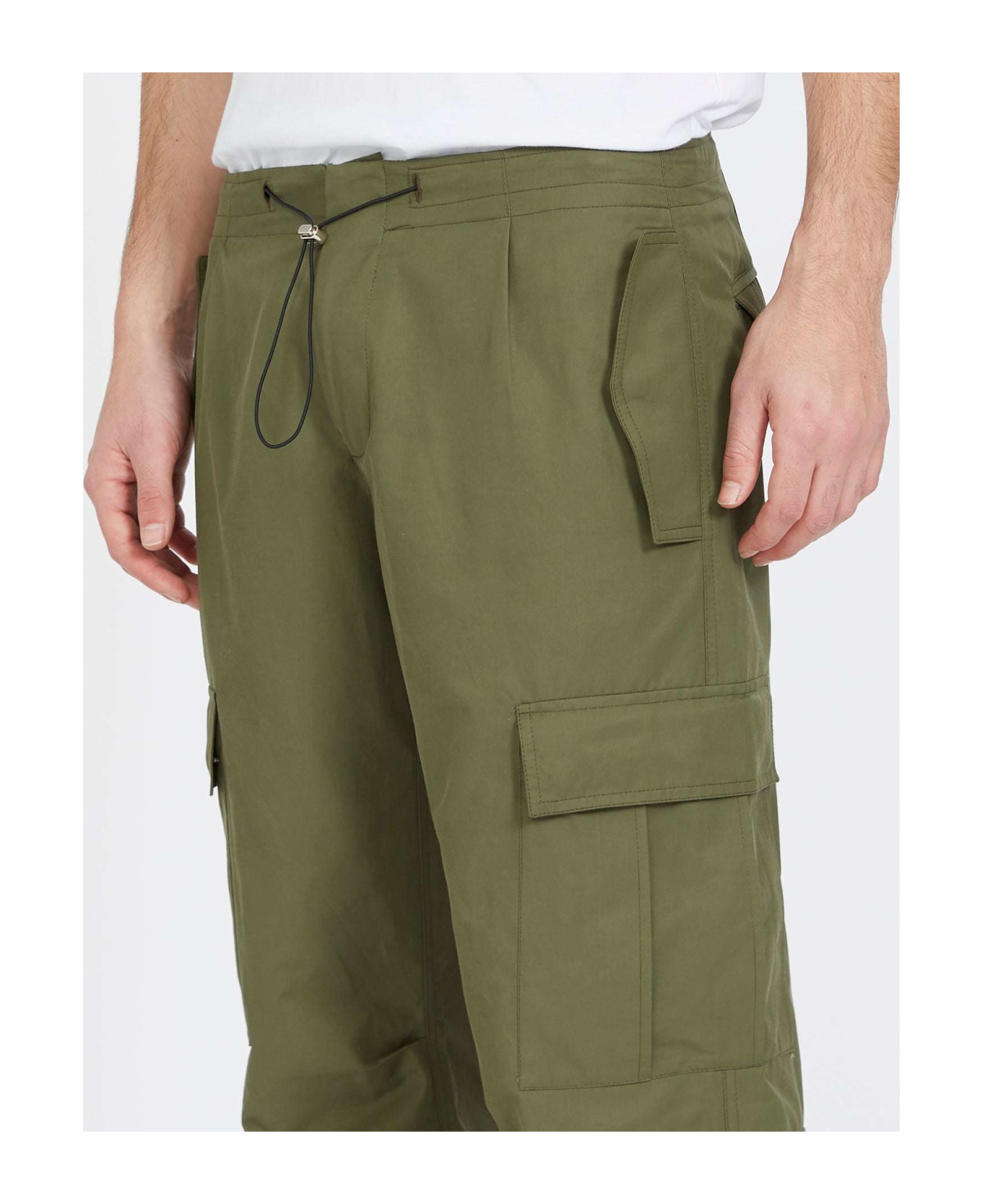 John Richmond Trousers With Front Pockets - Verde