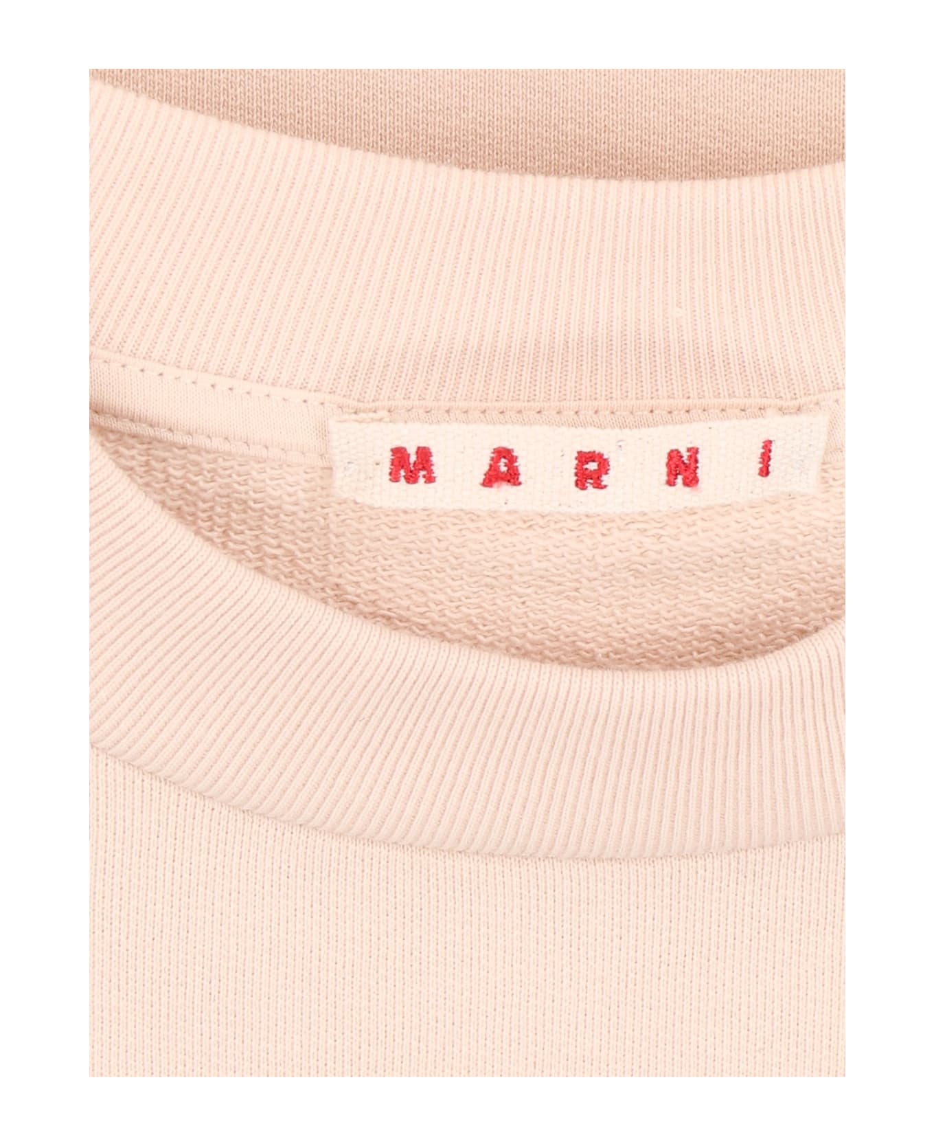 Marni Logo Crewneck Sweatshirt - Beige