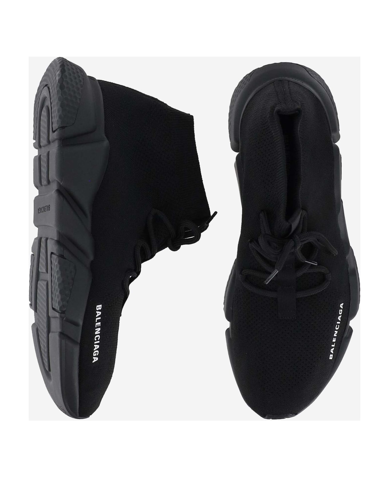 Balenciaga Recycled Mesh Speed Lace-up Sneaker - Black
