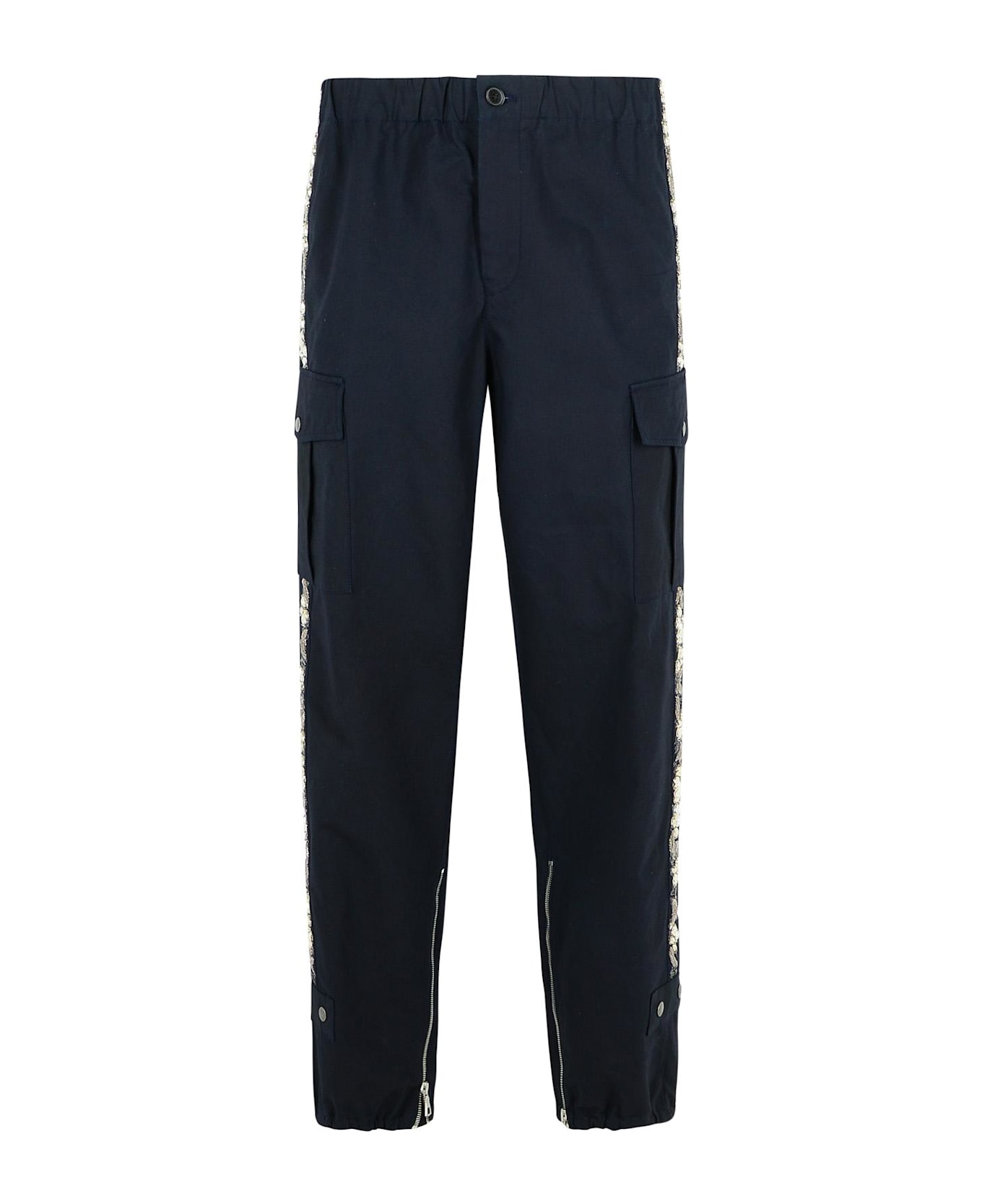 Dries Van Noten 
pebb
 Navy Cotton Pants - Navy