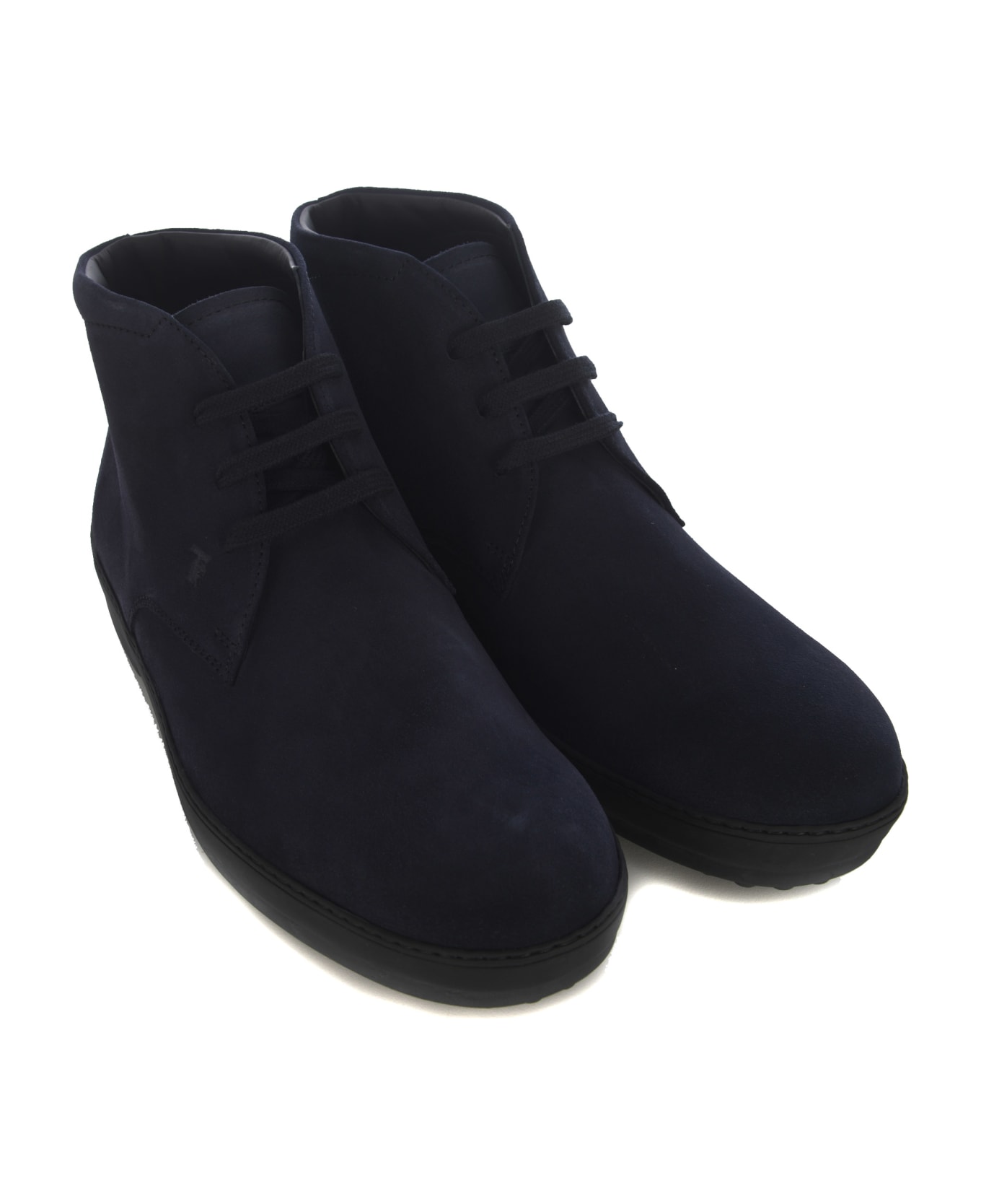 Tod's Ankle Boots Tod's In Suede - Blu ブーツ