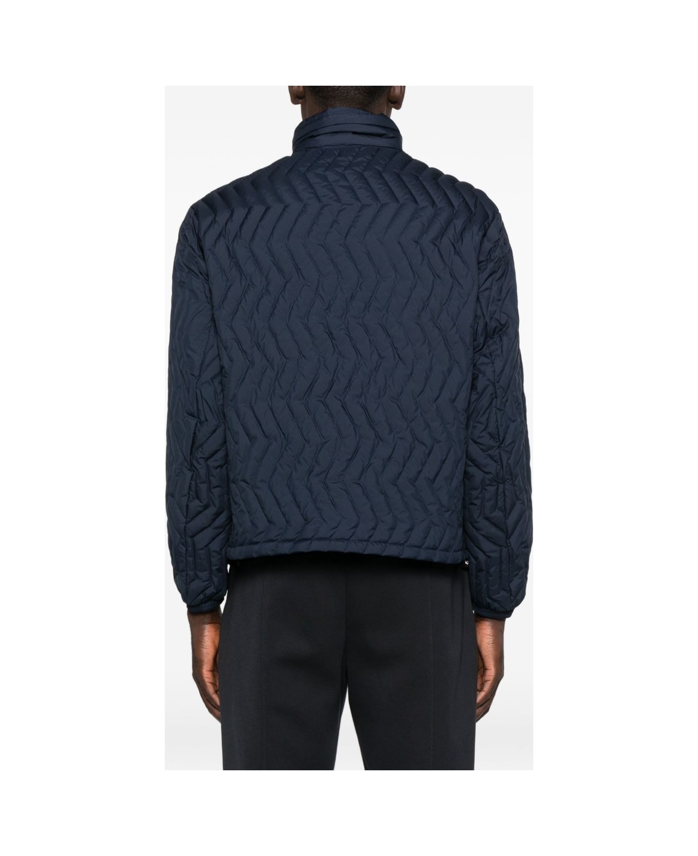 Emporio Armani Quilted Down Jacket - Blue